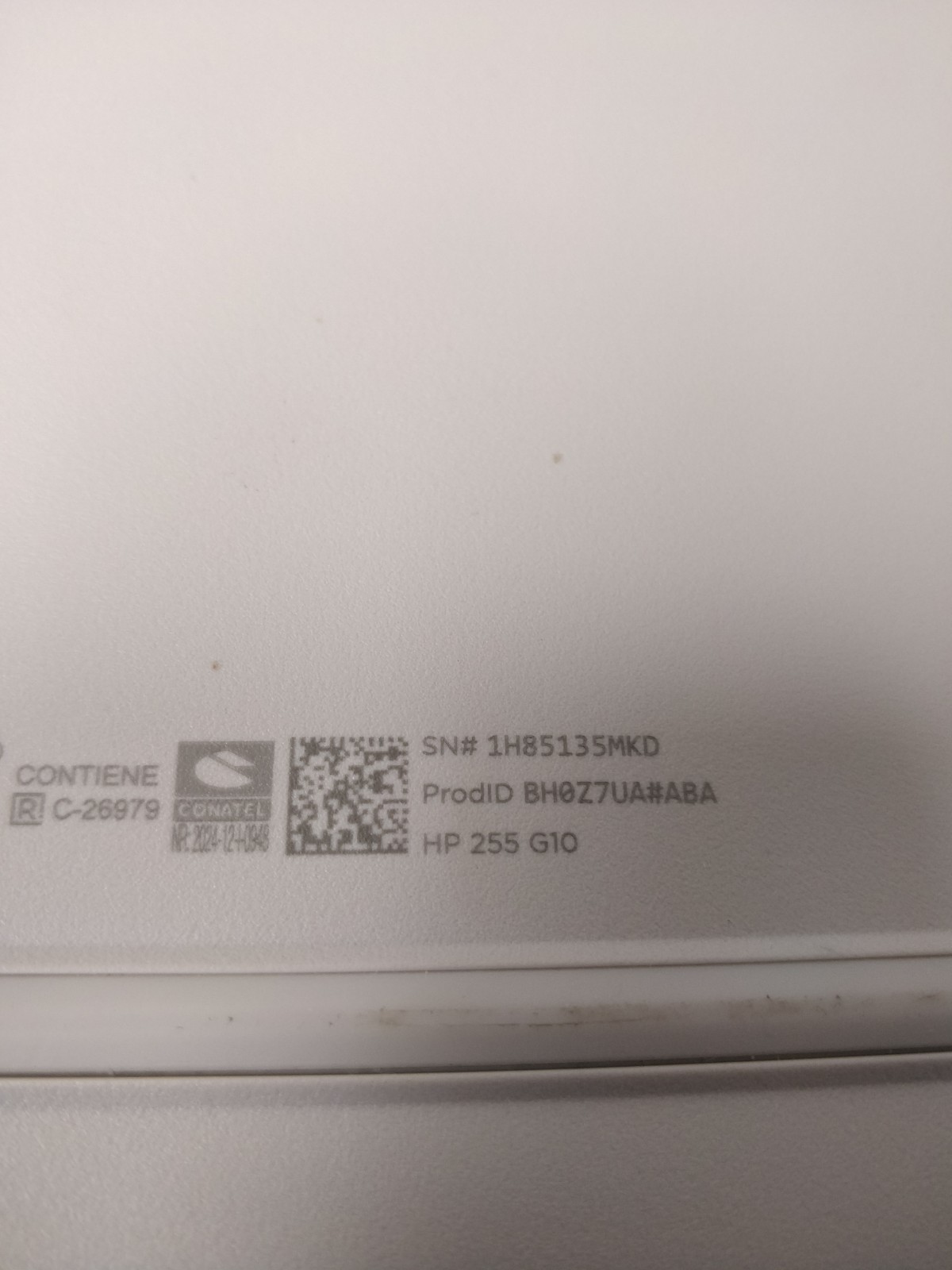 HP NoteBook 255 G10 AMD RYZEN 5 7530U@2.00GHz 8GB RAM NO DRIVE PARTS 9129