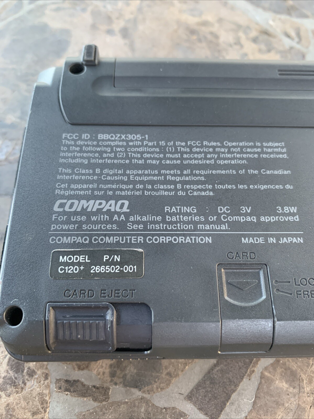 Rare Vintage COMPAQ C120+ Palmtop Mini Pocket PC PDA Retro Laptop With Charger