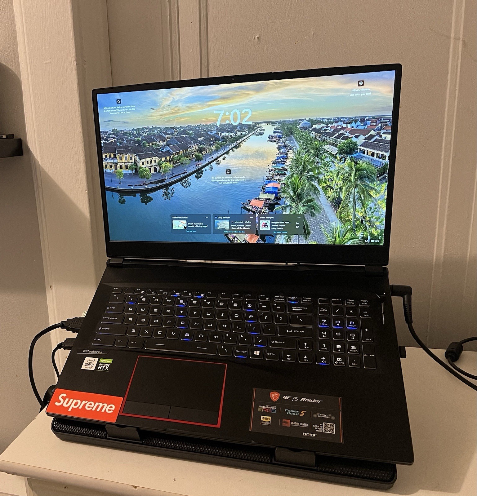 MSI GE75 Raider Gaming Laptop i7 10th Gen 16GB 1TB 500 SSD RTX Win10