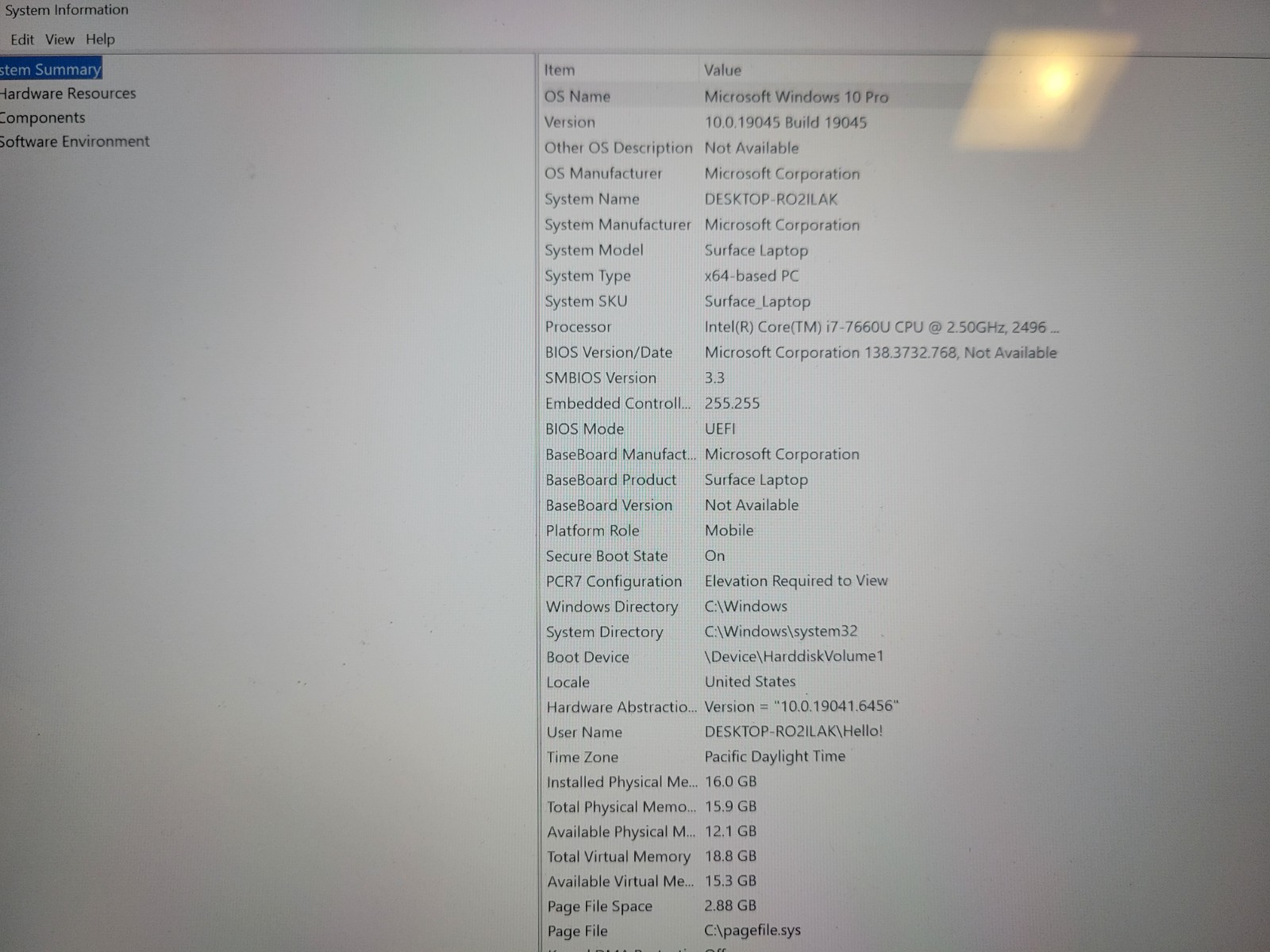 Microsoft Surface Laptop 1769 i7-7660U 16GB 512GB SSD – Silver W/ Charger