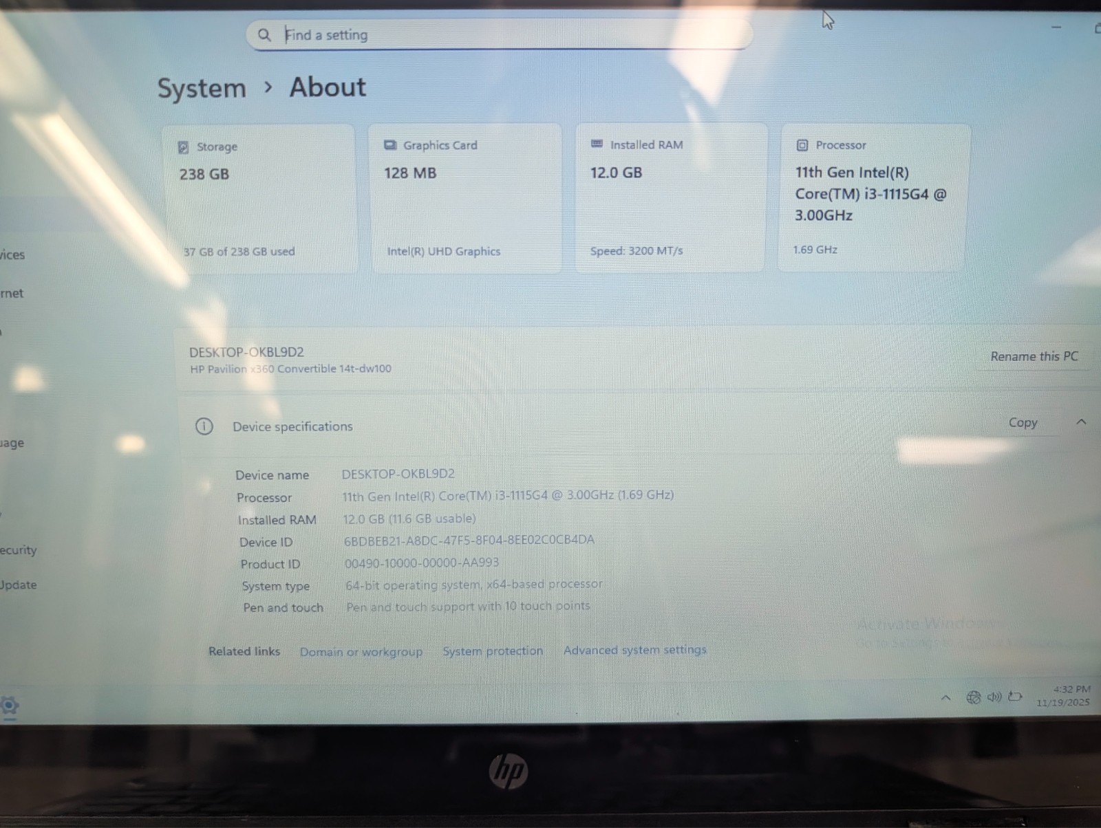 HP – Pavilion 14″ (256GB SSD, Intel Core i3-1125G4, 3.7Ghz, 12GB RAM) 2-in-1…