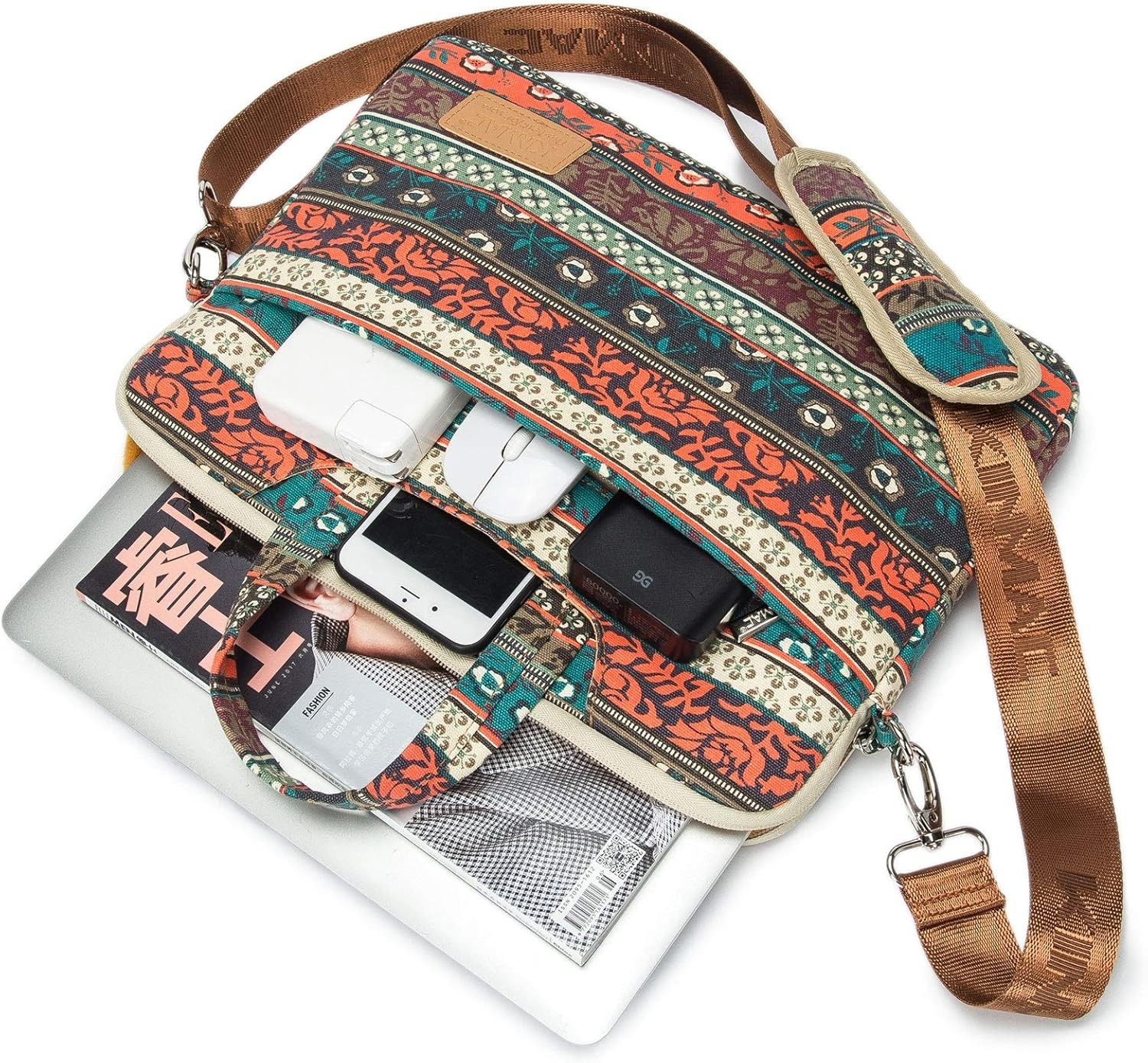 New Bohemian 360° Protective Water-Resistant Canvas Laptop Sleeve for MacBook Pr
