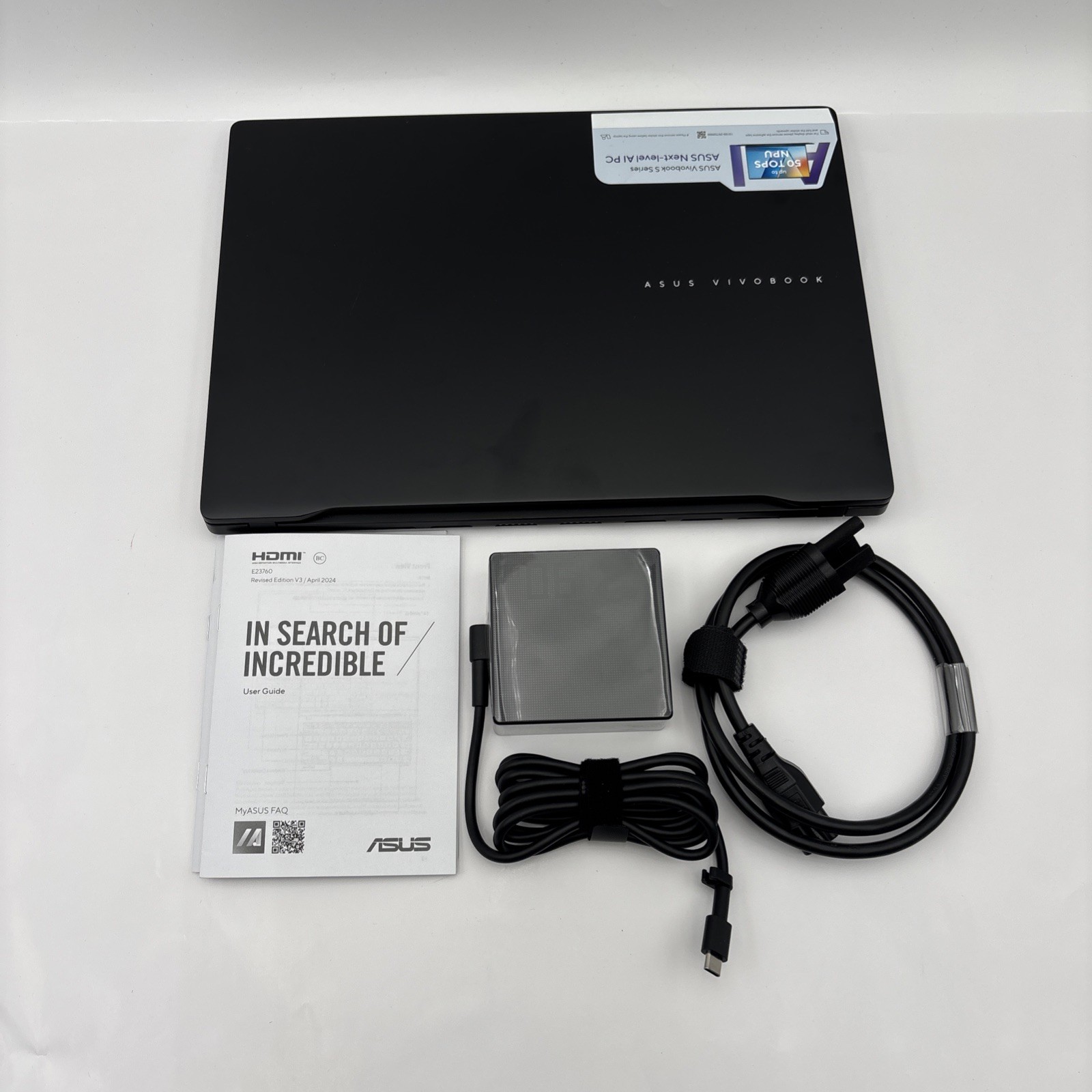 Asus VivoBook S14 14″ 3K OLED 120Hz Ryzen AI 9 24GB SSD W11 512GB Neutral Black
