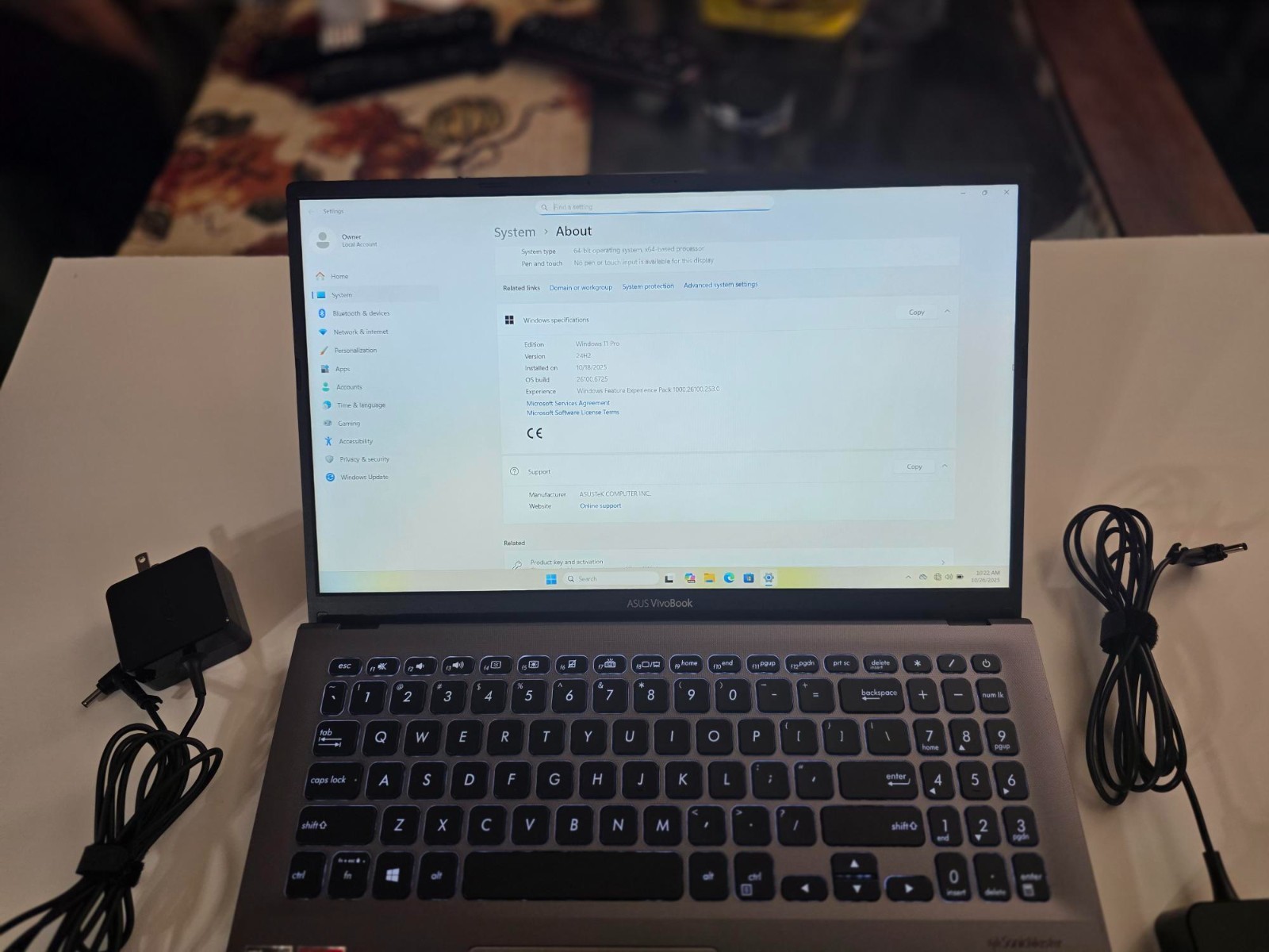 ASUS VivoBook F512D 15.6″ LT Ryzen 5 3500U 8GB RAM 512GB SSD Win 11 Pro