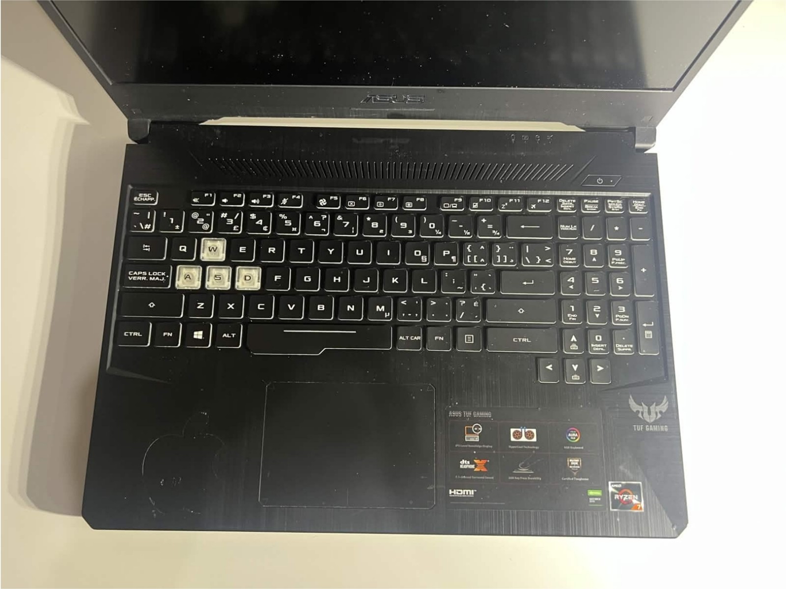 ASUS TUF Gaming Laptop – FX505DT – Ryzen 7 3750H – GTX 1650 – NO RAM/SSD