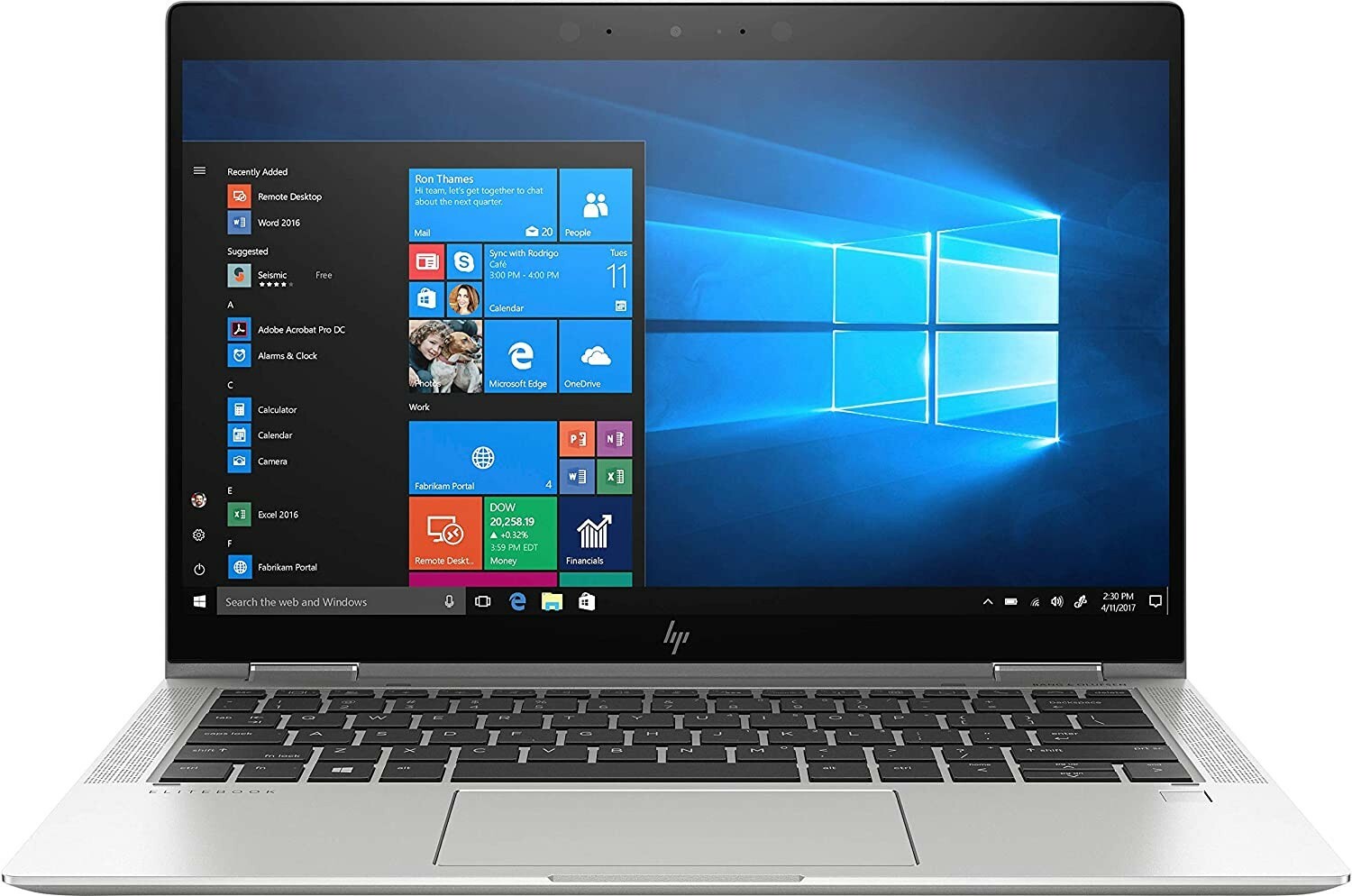 HP EliteBook x360 1040 G6 14 in (512GB SSD, Intel Core i5 8th Gen., 1.60 GHz,…