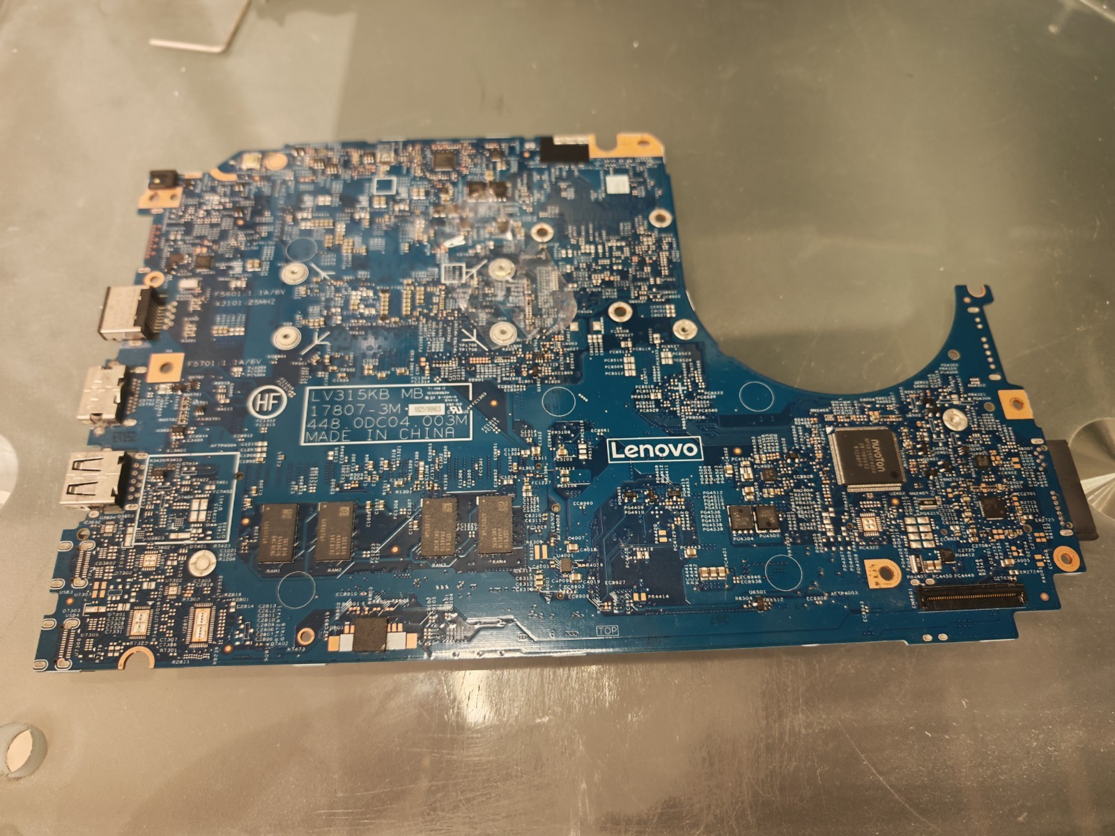 LENOVO V130-15 MOTHERBOARD 448.0DC04.003M INTEL I3-7020U HD 620 4GB RAM