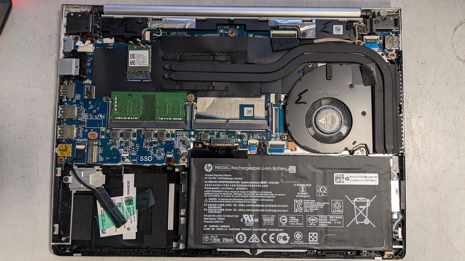 HP PROBOOK 445R G6 RYZEN 5 3500U @ 2.10GHz, 4GB RAM, NO HDD/OS