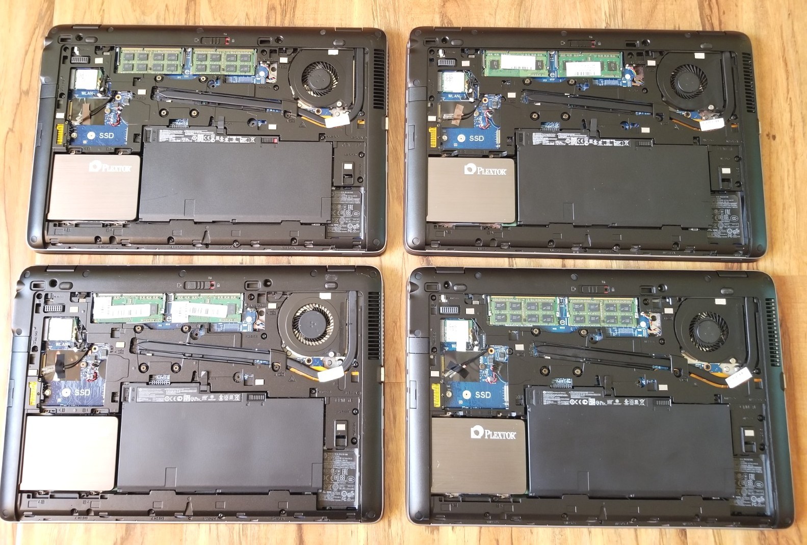 Lot 4 HP EliteBook 850 G2 i7-5600U 2.6 GHz 8GB RAM 128GB SSD Batt 15.6″ NO AC|OS