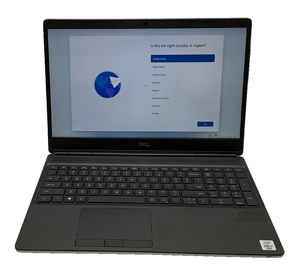 DELL Precision 7550 i7-10850H 2.70gh 32gb 512gb T2000 15.6″ LAPTOP 4S729C3
