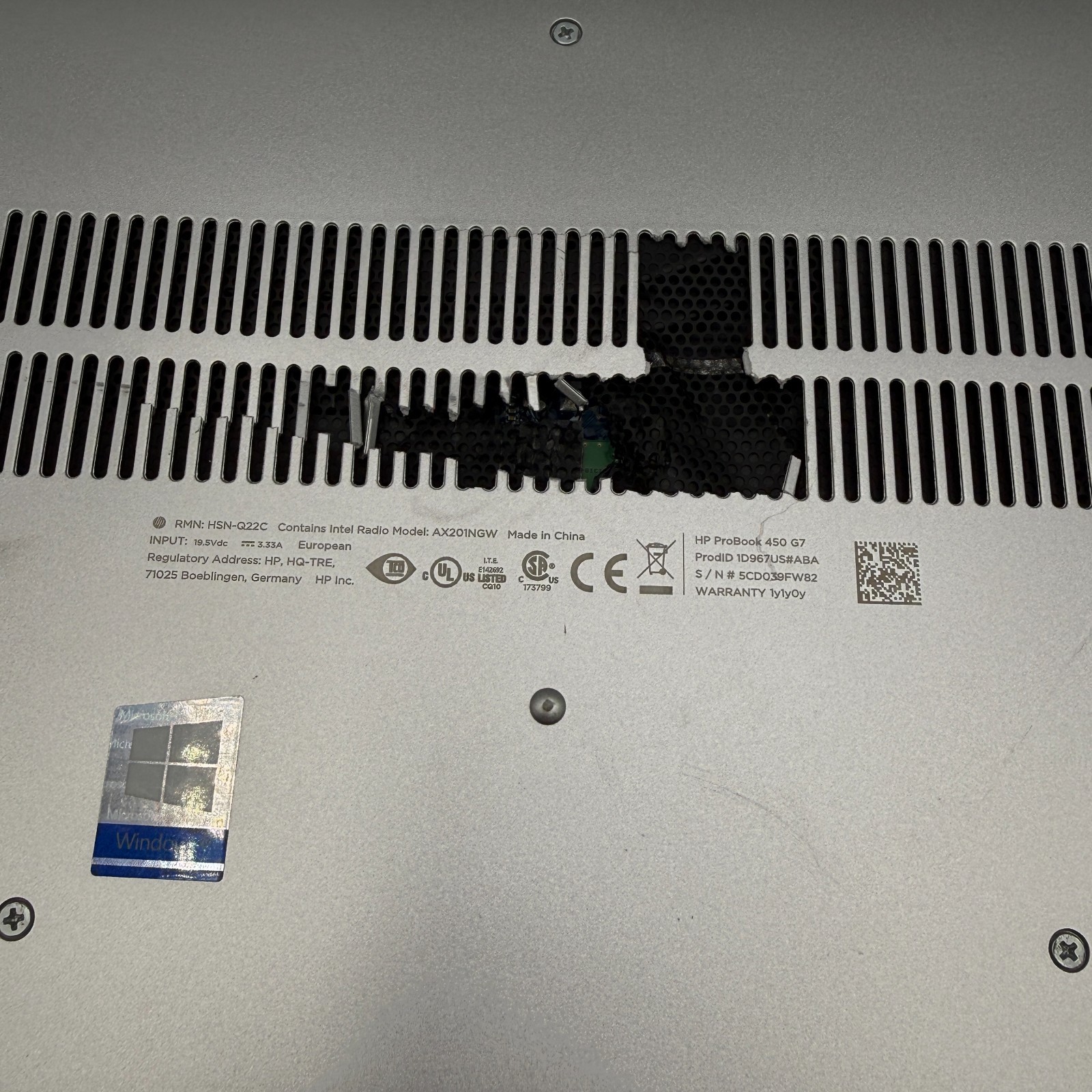 HP ProBook 450 G7 i5-10210U 16GB RAM 256GB SSD Win11 Pro 15.6″ Laptop SEE PICS