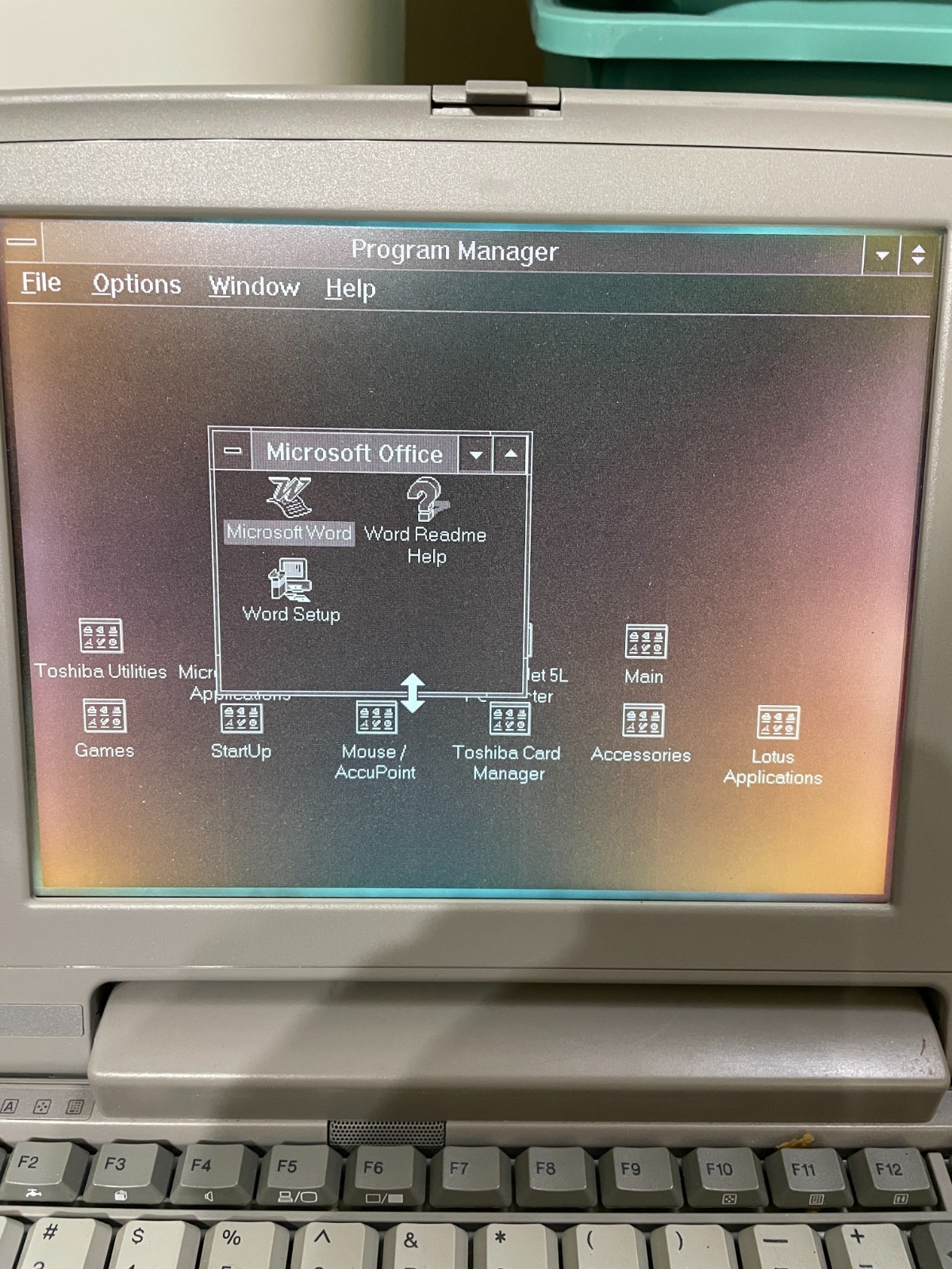 Toshiba Satellite T2105 Laptop ~ 486DX2 CPU ~ Monochrome 4MB RAM ~ Bad Floppy