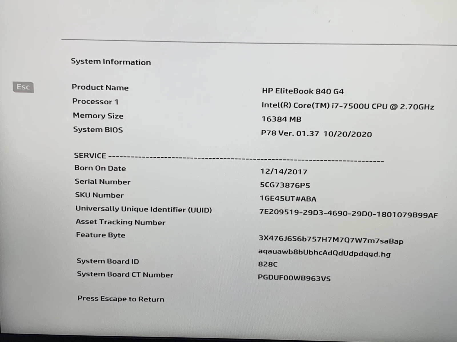 HP EliteBook 840 G4 14″ Core i7-7500U 2.7GHz 16GB RAM 512GB SSD WIN 11 Office 24