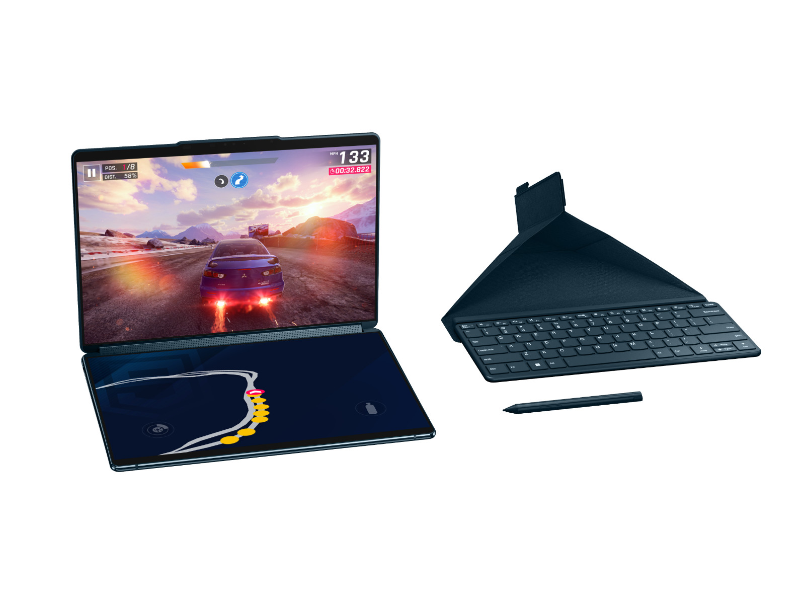 LENOVO YOGA BOOK 9i 32GB DUAL DISPLAY TOUCH U7-155U 1TB PEN ENGLISH ITALY FRENCH