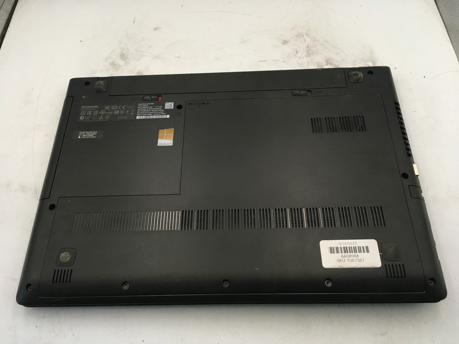 LENOVO G50 80L0 – FOR PARTS/NO BOOT – INTEL I3 4030U – NO RAM – READ DESCRIP -BB