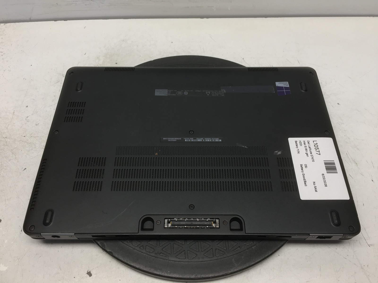 Dell Latitude E7470 Intel i5 6th gen No RAM NO HDD No Batt