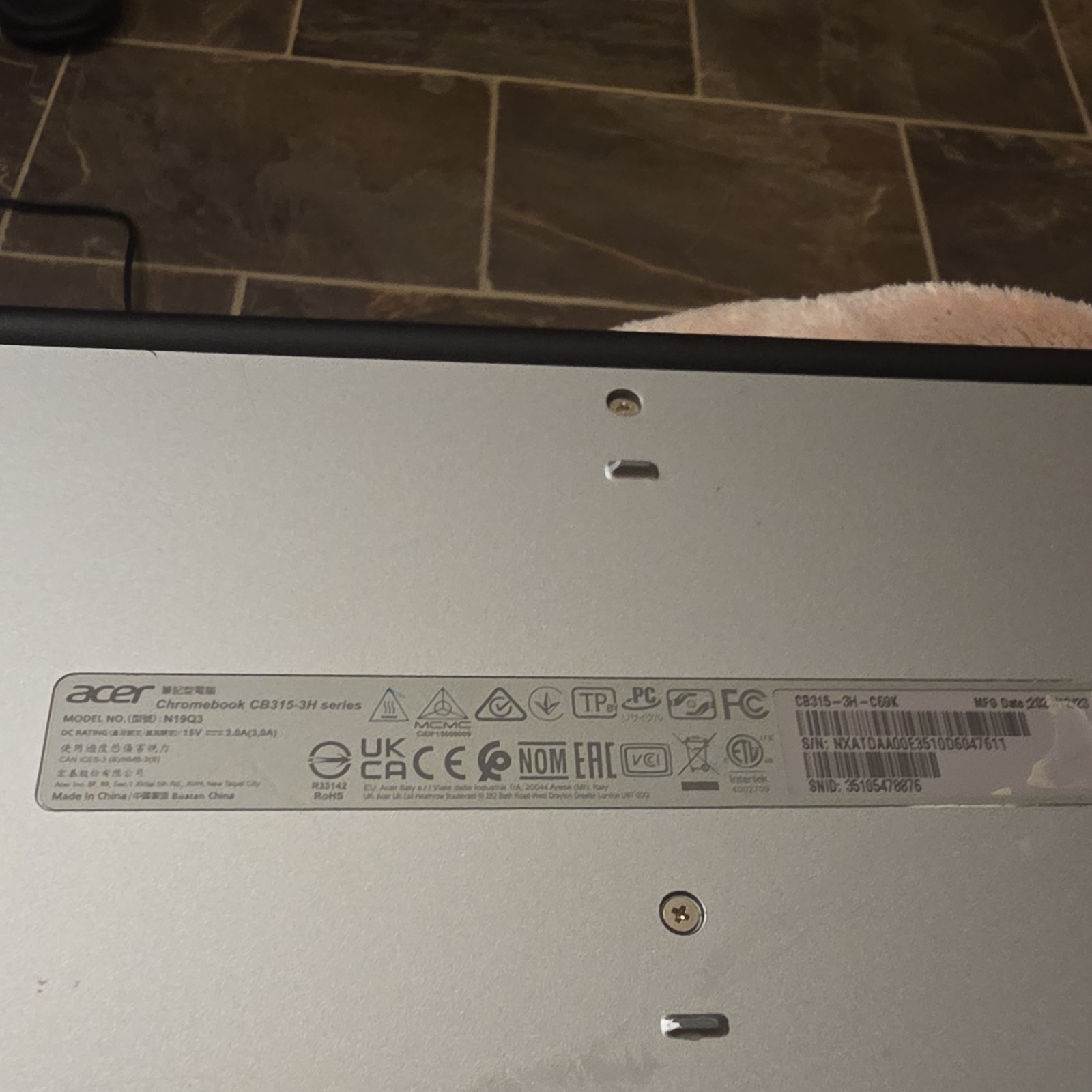 Acer Chromebook 315 CB315-3H-C69K 15.6″ Intel Celeron Chrome OS Wi-Fi Webcam