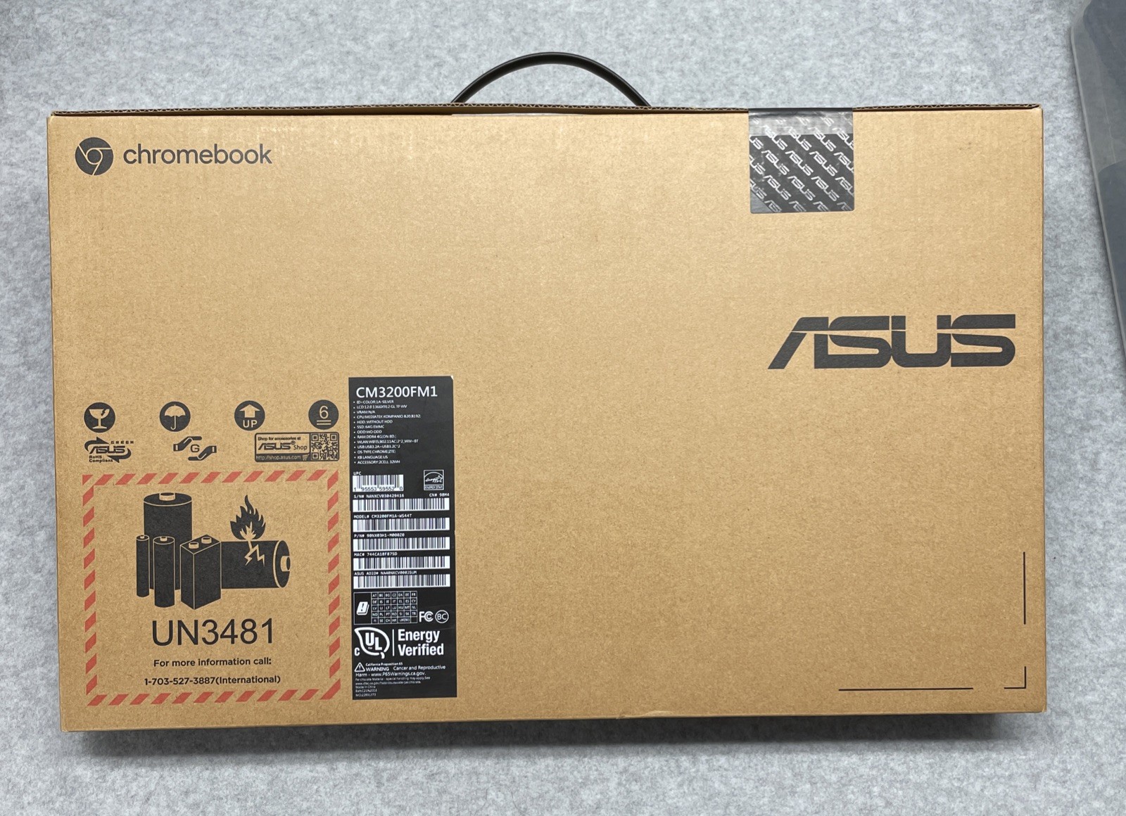 ASUS CM3200FM1A-WS44T 12″ WUXGA Touchscreen MediaTek 8192 2.2GHz Qualcomm NEW