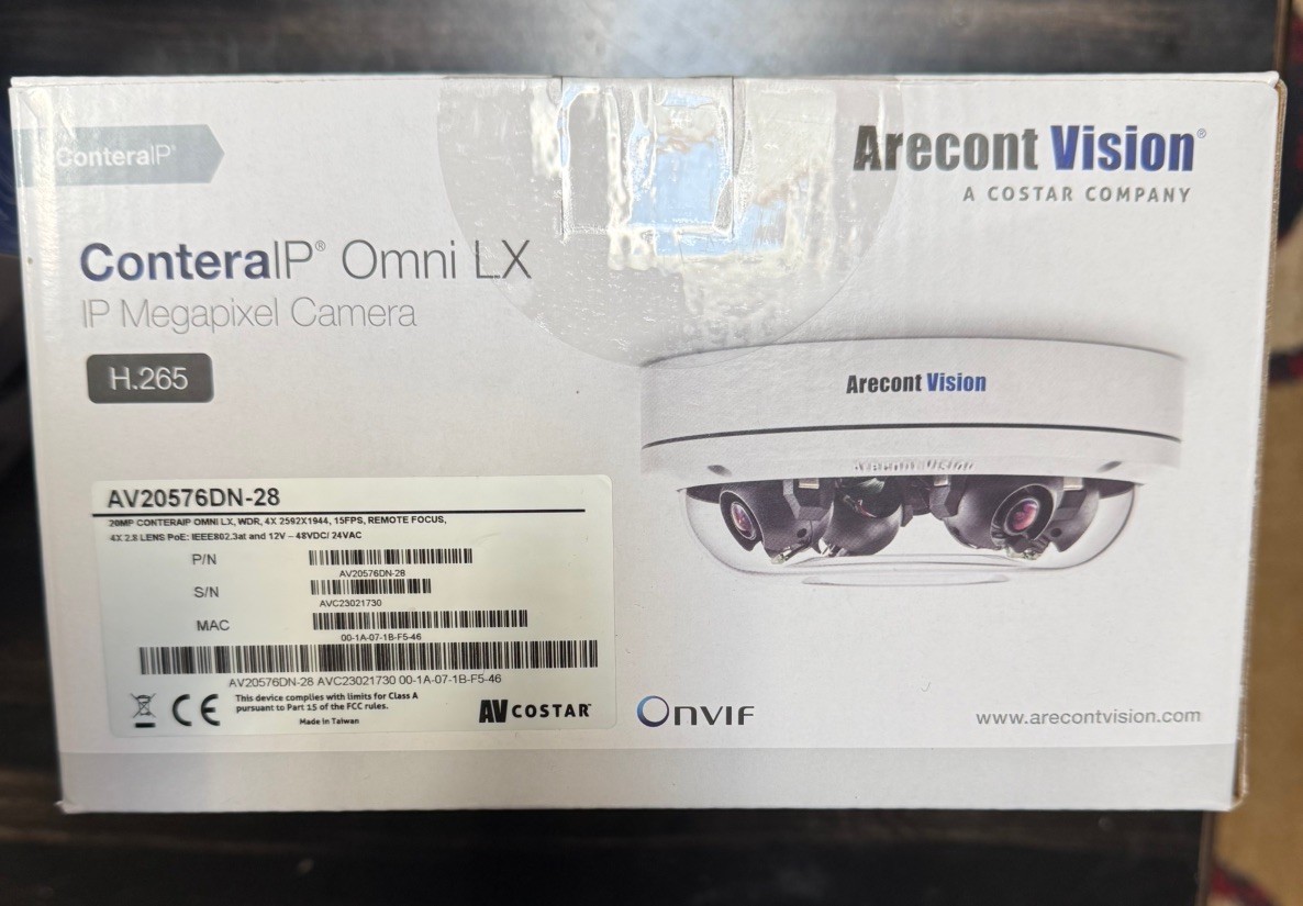 Arecont Vision AV20576DN‑28 Network Security Camera Professional‑Grade