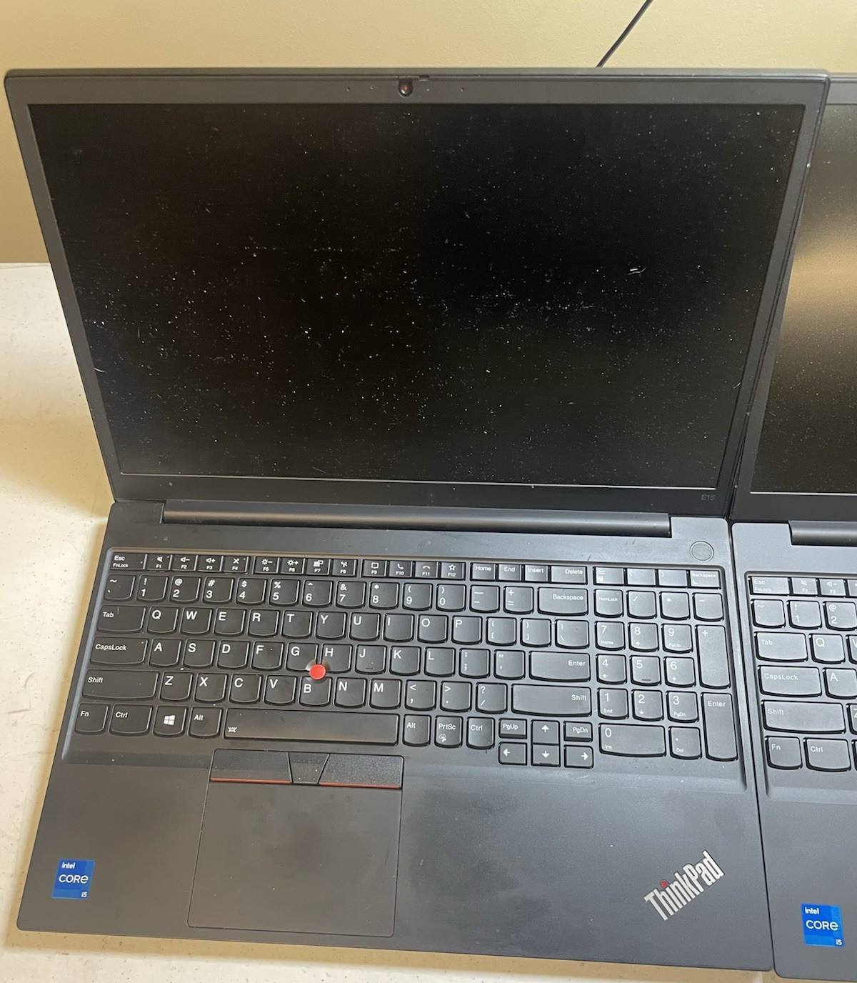 Lot of 2 Lenovo ThinkPad E15 Gen 2 i5 NO RAM NO SSD NO POWER FP/R