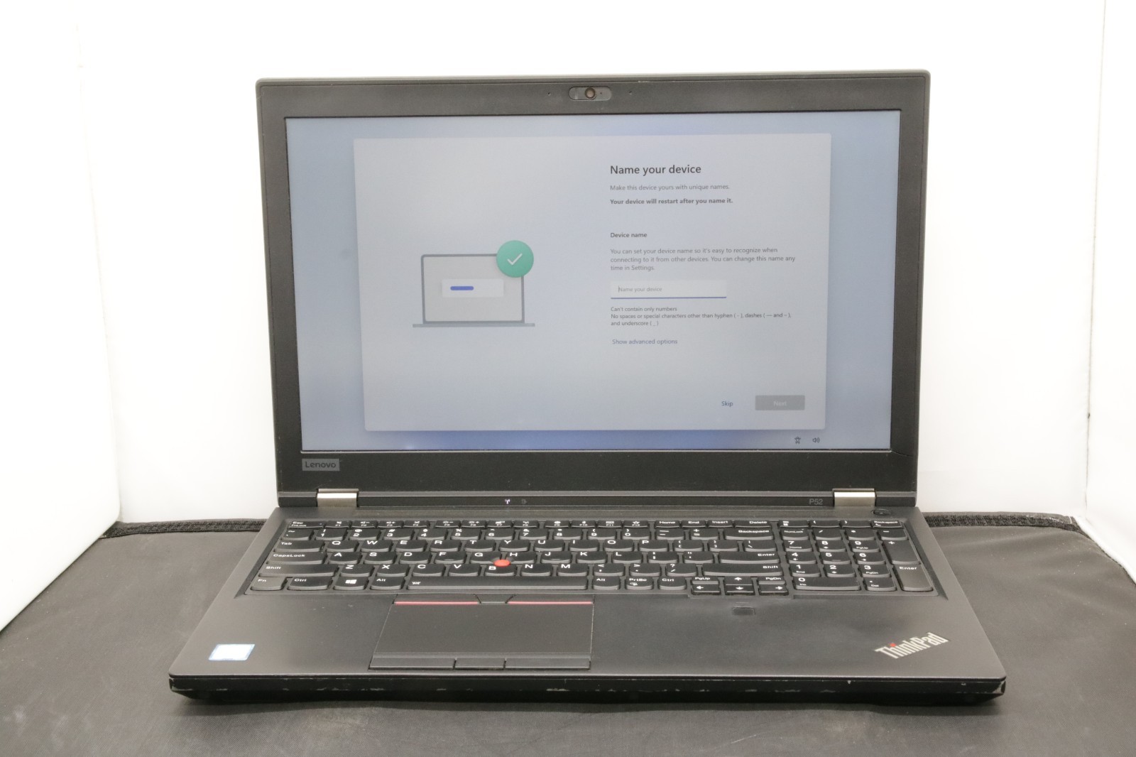 Lenovo ThinkPad P52 – i7-8850H – 16GB, 512GB, Windows 11 +Adapter