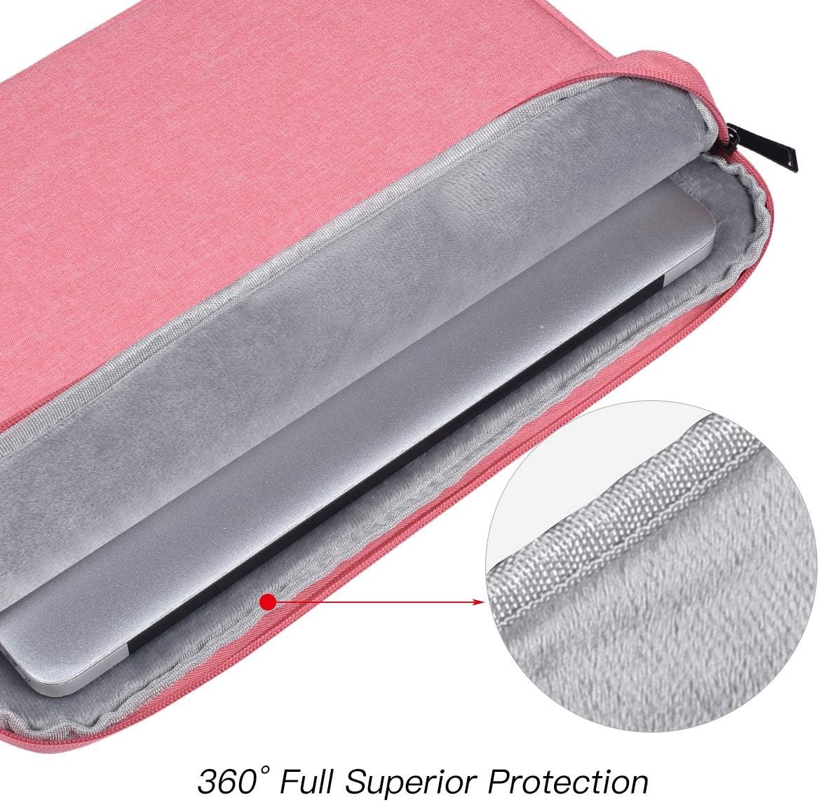 Pink Laptop Sleeve Case for 15.6 Inch Lenovo IdeaPad 3 3i, ThinkPad E15, Yoga 7i