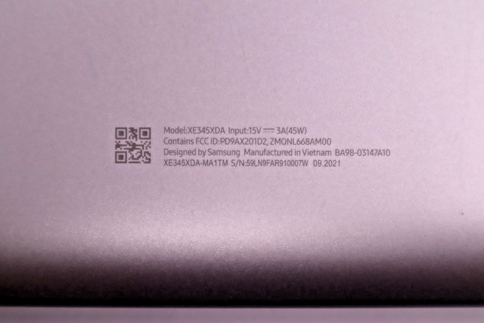 Samsung Galaxy Chromebook Go Model XE345XDA For Parts – Battery Won’t Charge
