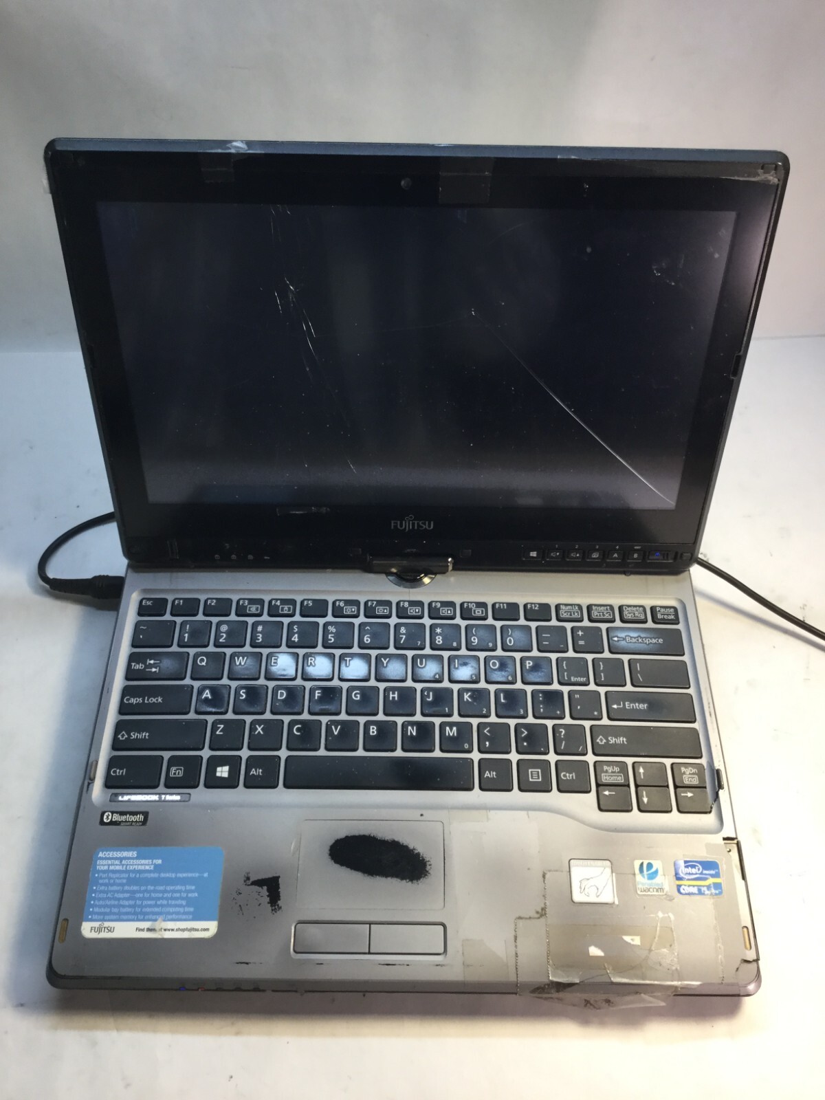 Fujitsu Lifebook T732 13″ Laptop Intel Core i5 3rd Gen-POWERS/CRACKED SCREEN -MZ