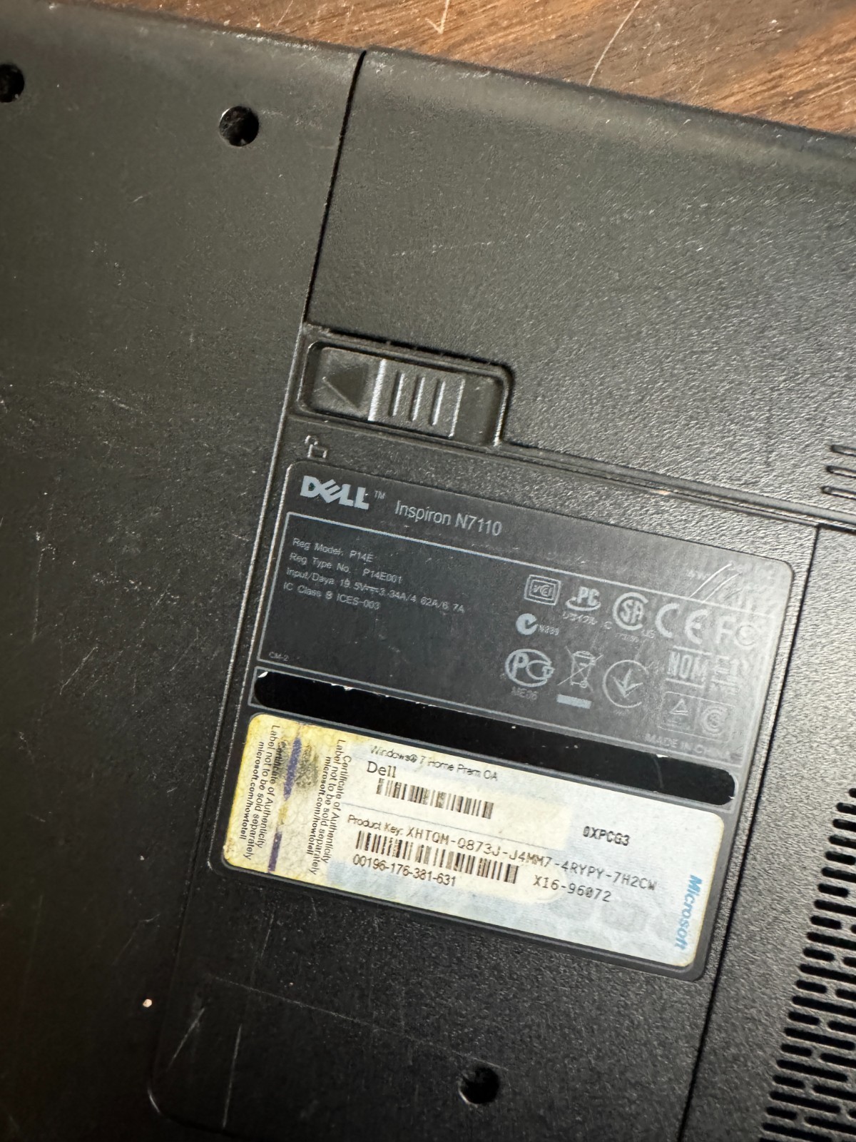 Dell Inspiron N7110 Intel Core i5-2410M Laptop #6447