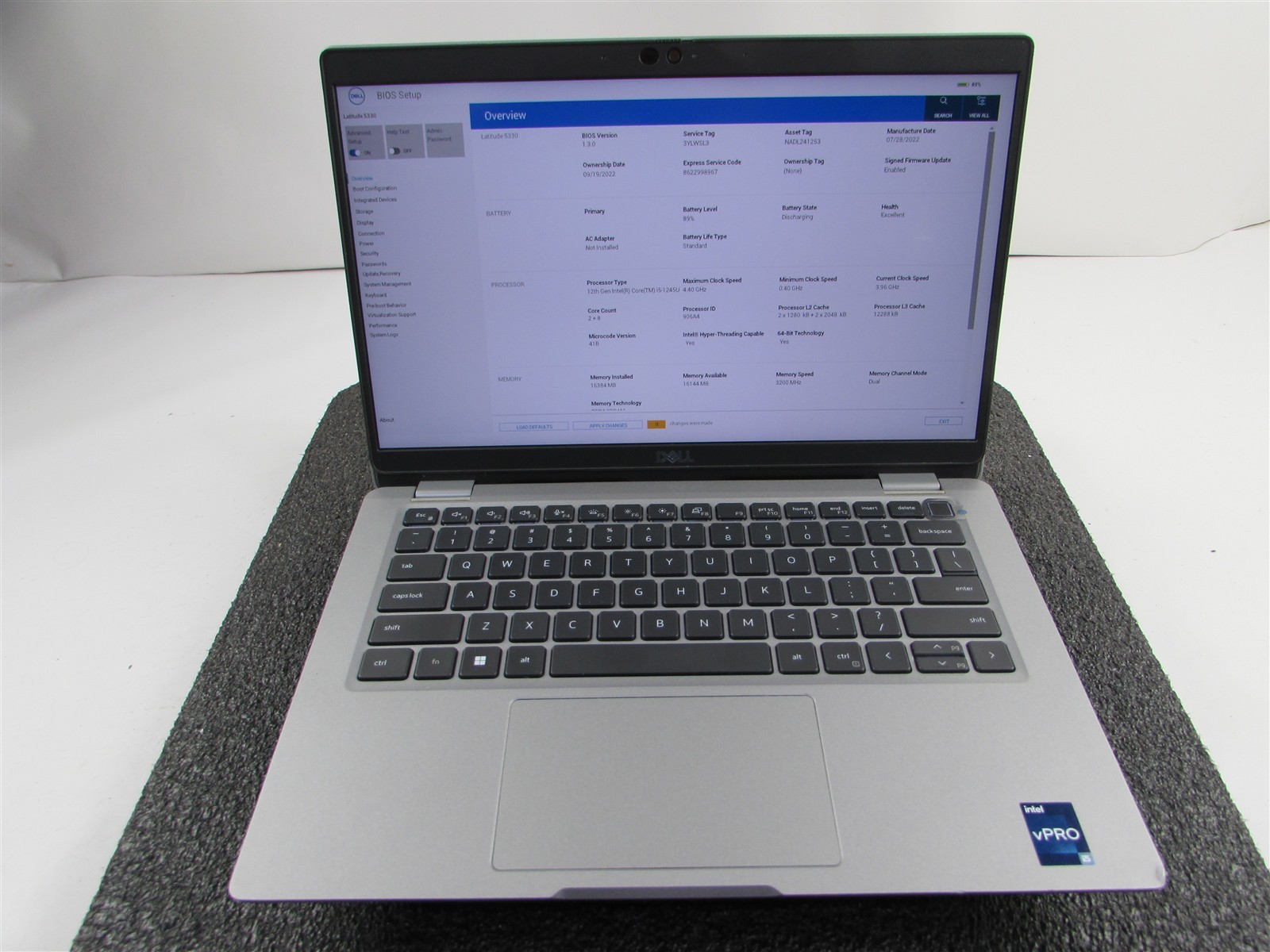 DELL LATITUDE 5330 FHD TOUCHSCREEN I5-1245U 10 CORE 512GB SSD 16GB RAM NO O.S