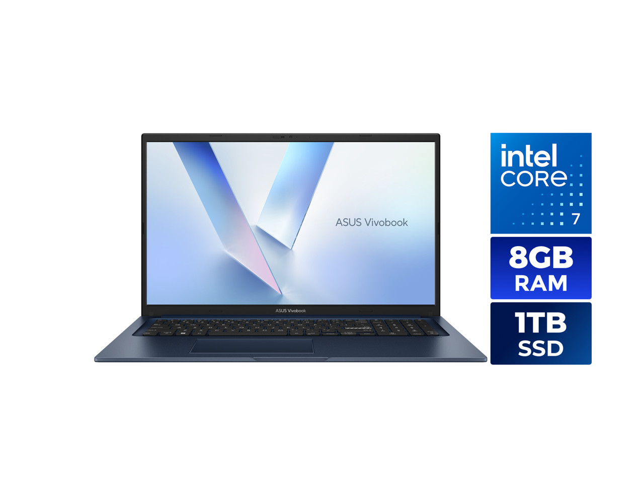 ASUS VivoBook 17 17.3″ Intel Core 7 150U 8GB DDR5 Memory 1TB SSD Windows 11 Home