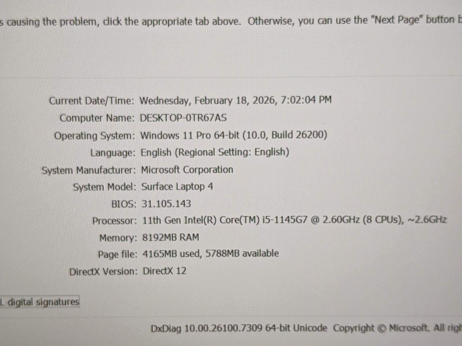 MS Surface Laptop 4 1950:1951 13.5″ 2256×1504 TOUCH i5-11th 2.6GHz 8GB 256GB +PA