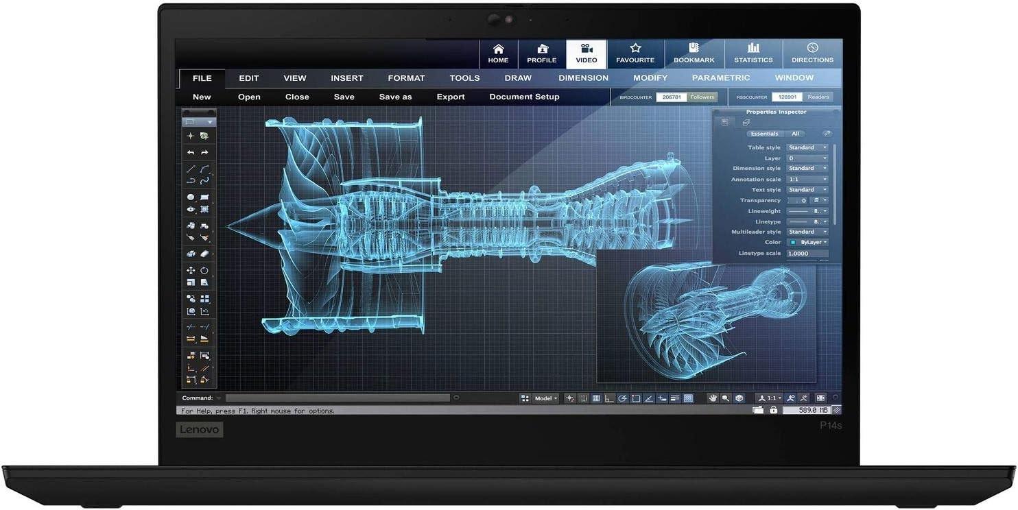 Lenovo ThinkPad P14s Gen 2 14″ Touchscreen i7-1185G7@3.0GHz 48GB/1TB Nvidia T500