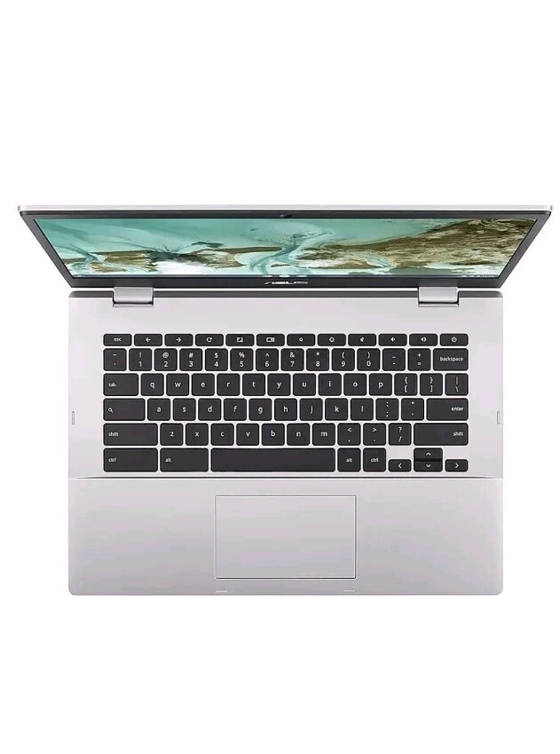NEW In Box. Asus Chromebook 14″ Screen, 64GB Memory, Intel Celeron.