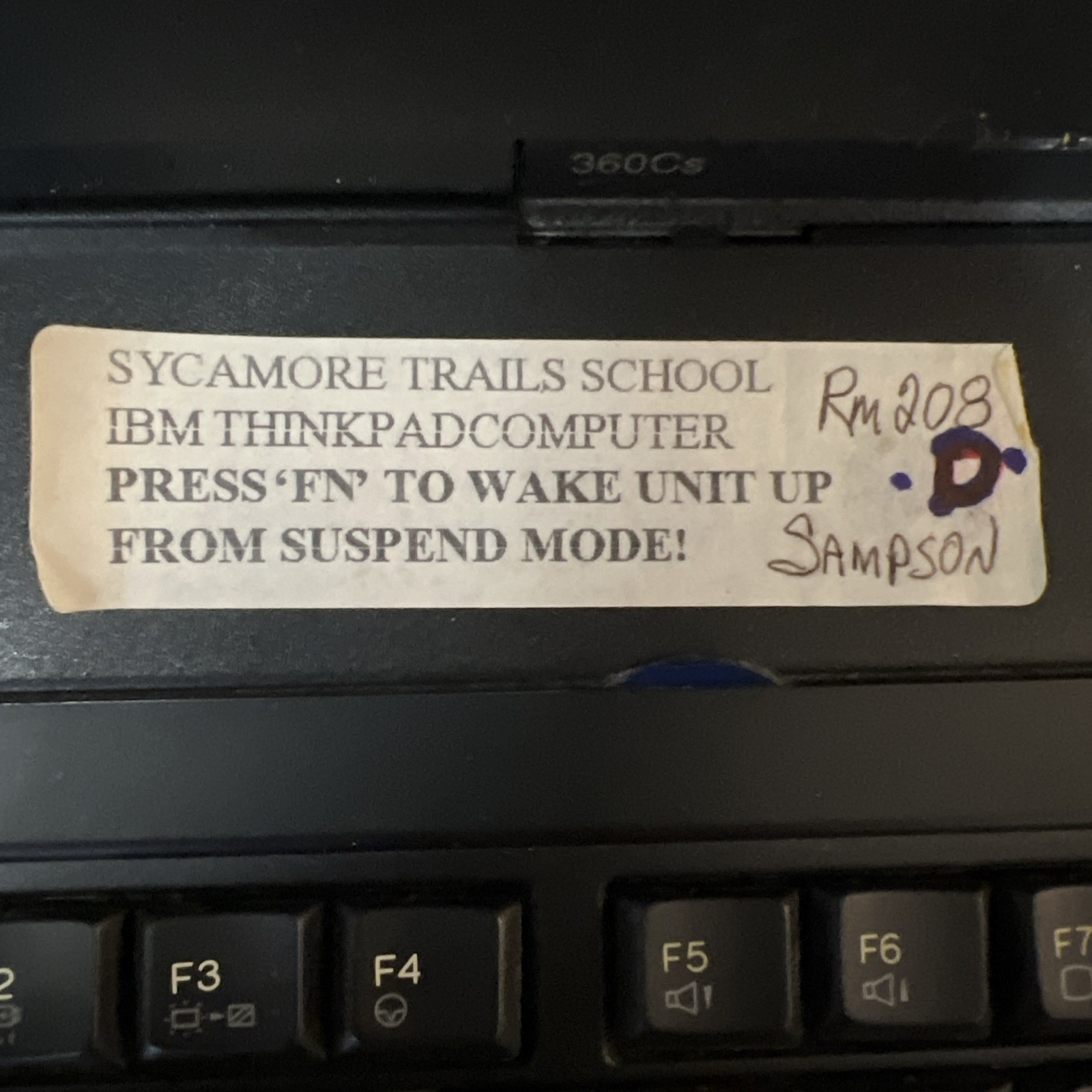 RARE IBM ThinkPad 360CS type 2620-20f 486 Win95 Laptop & Charger WORKING!