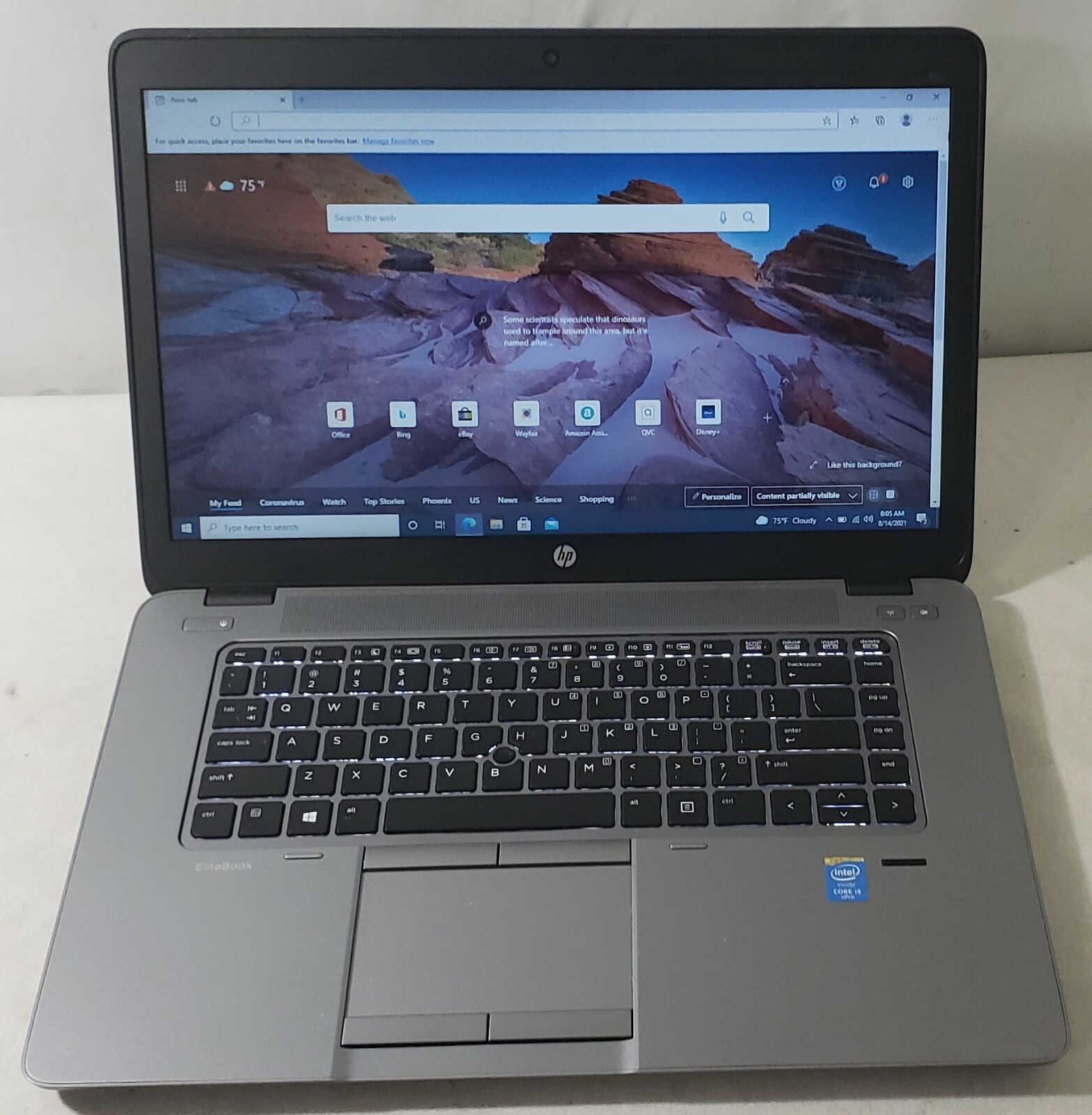 HP EliteBook 850 G2 i5-5300U 2.30GHZ 8GB RAM 128GB SSD Win10 Pro