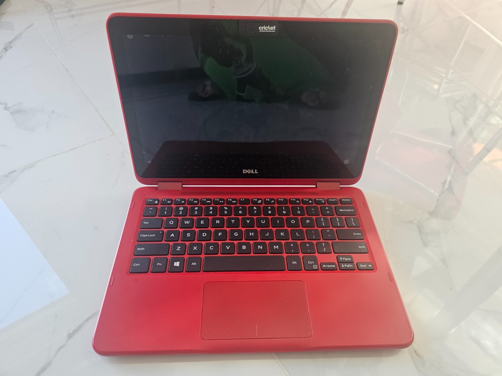 Dell Inspiron 11.9″ red laptop 2-in-1 convertible to tablet
