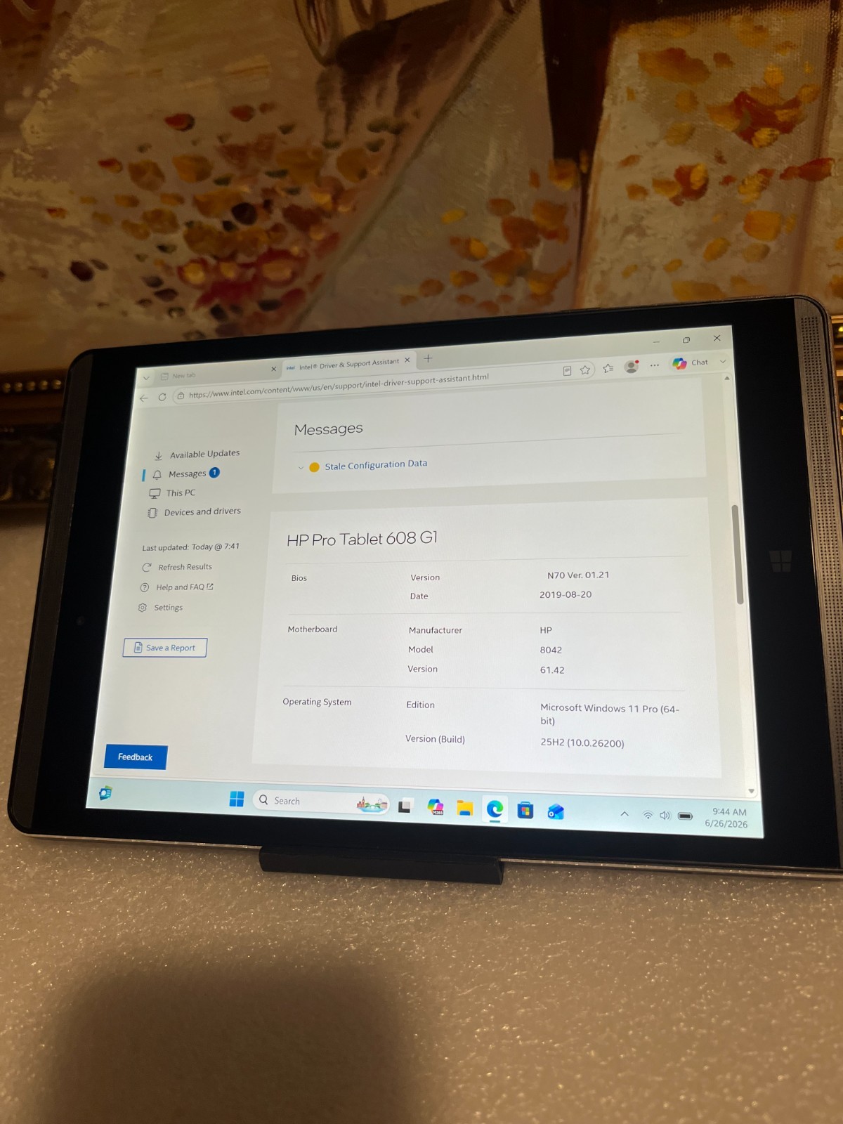 HP 608 G1 Pro tablet Windows 11 PRO -3N2K