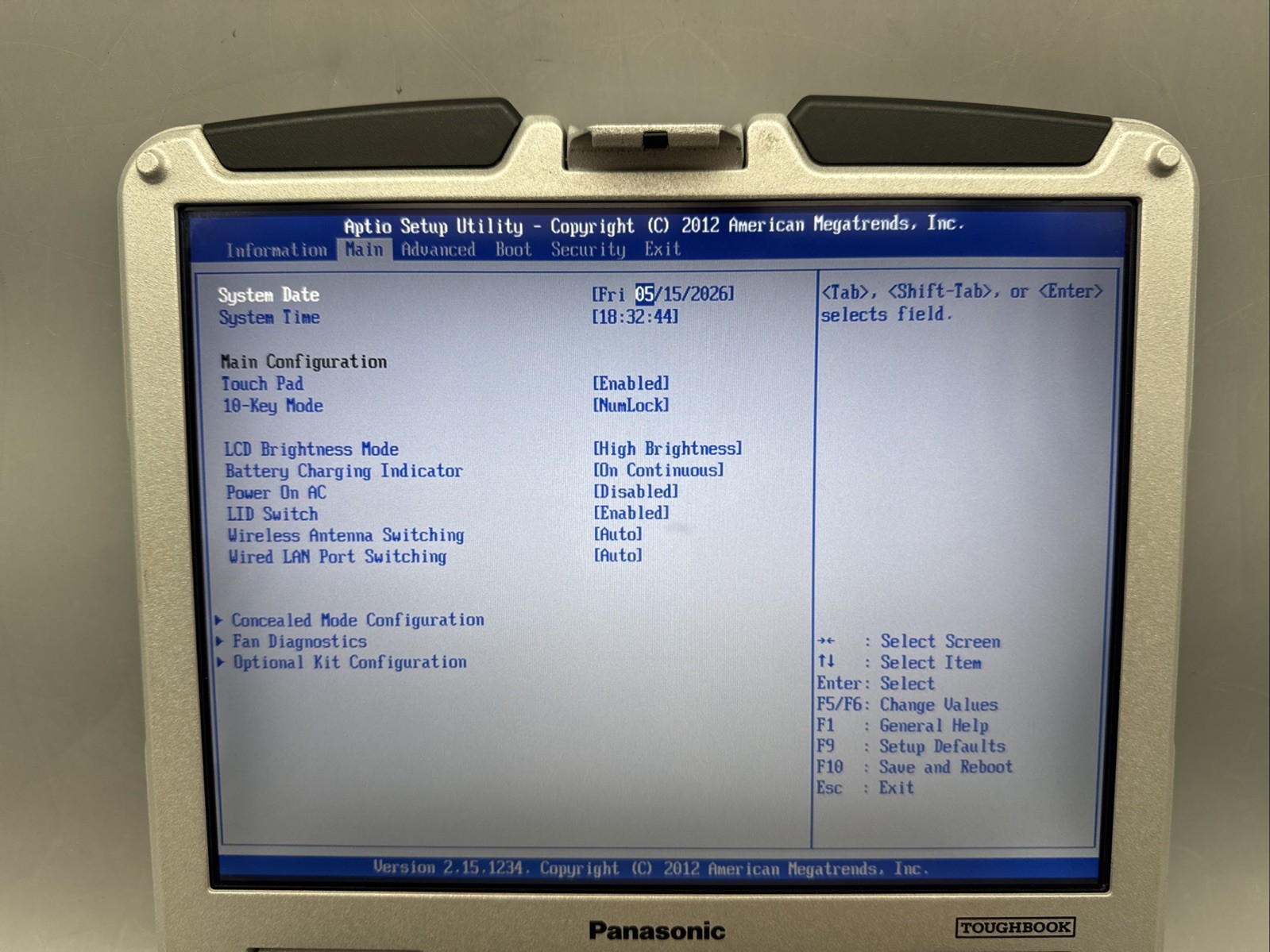 Panasonic Toughbook CF-31 Touchscreen i5-7300U 16GB DDR4 DVDRW No HD/OS/AC