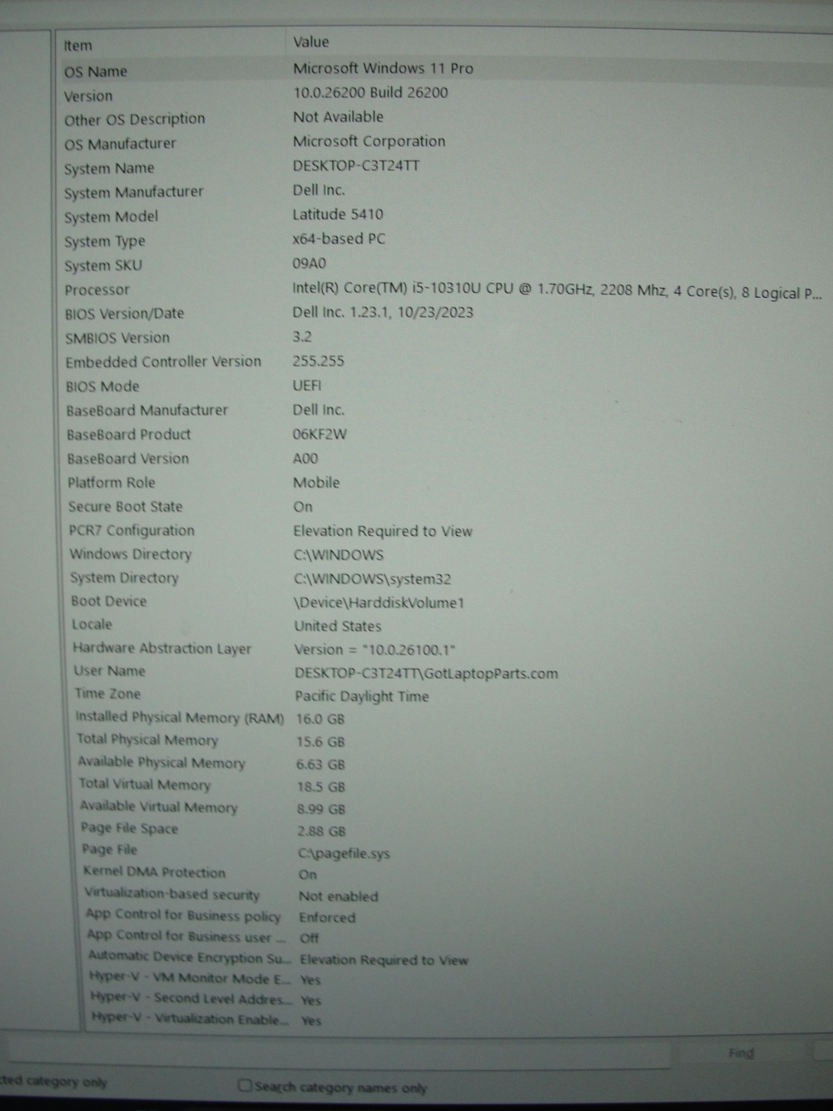 Dell Latitude 5410 14″ FHD i5 10310U @ 1.7GHz 16GB 128GB eSIM Excellent Battery