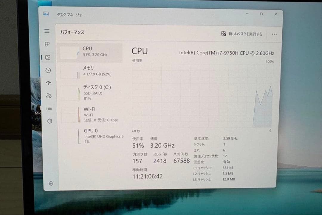 NEC LAVIE VEGA LV750/R2L6 i7-9750H Intel UHD SSD 1TB 8GB 15.6″ 4K OLED Win 11