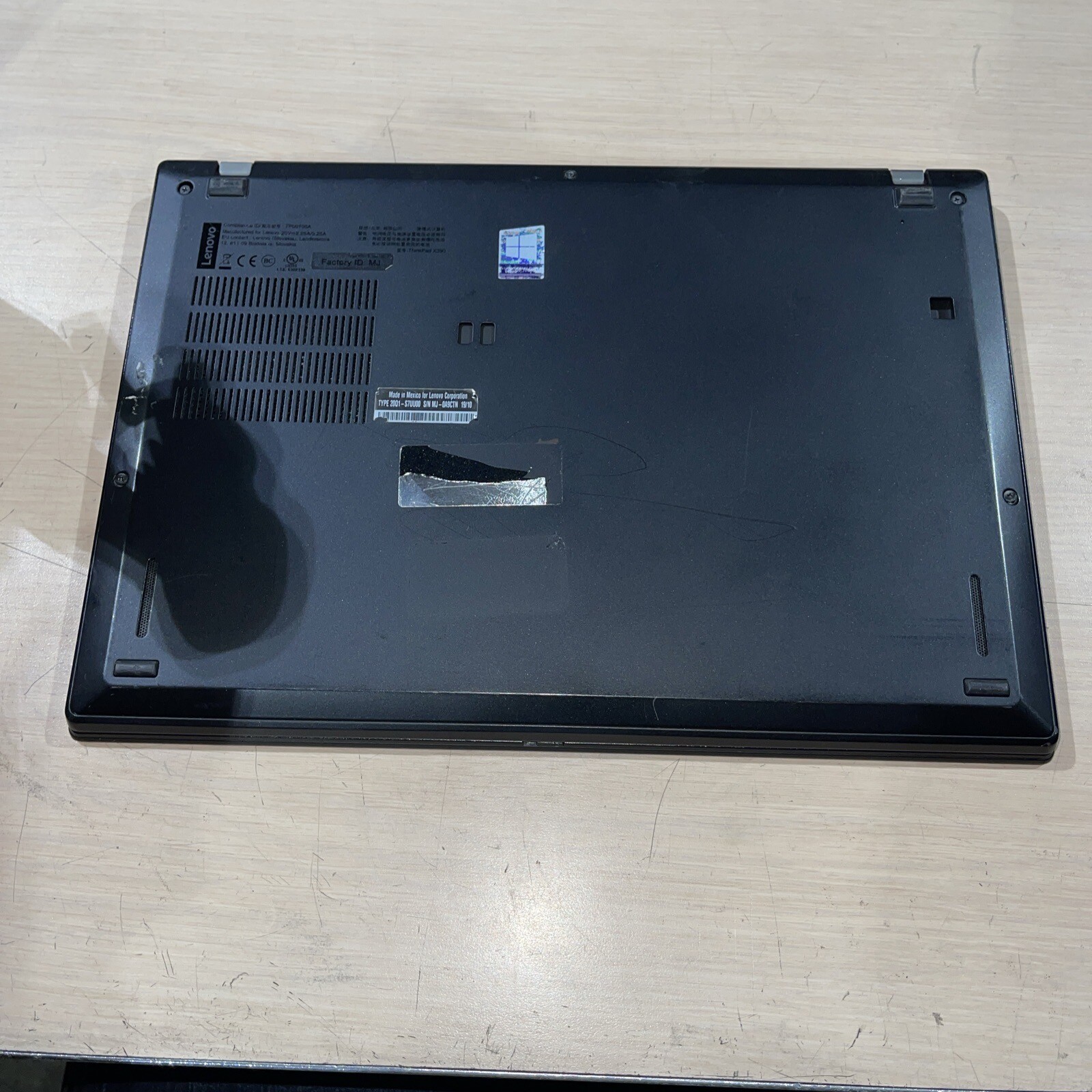 Lenovo ThinkPad X390 Intel Core i5-8265U 1.60GHZ 8GB RAM NO HD