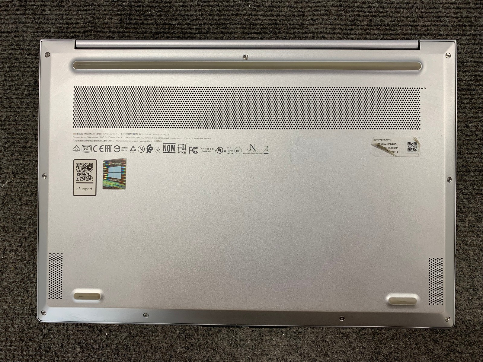 Lenovo ThinkBook 13x ITG 2K 13.3″ Laptop i7-1160G7 16GB RAM 1TB NVMe, As Is