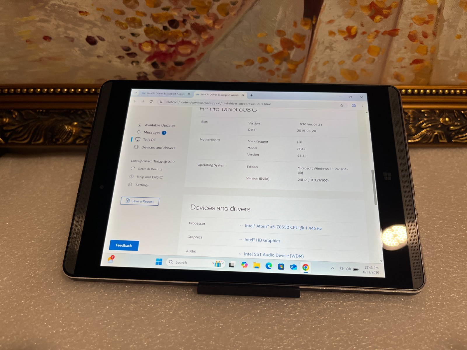HP 608 G1 Pro tablet Windows 11 PRO -115JK
