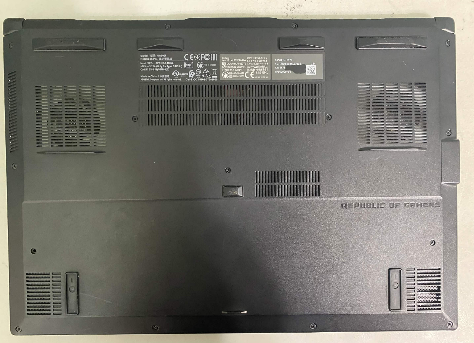 ASUS ROG Zephyrus G15 Ryzen 7 4800HS GTX 1660 Ti 16GB RAM 1TB SSD Windows 11