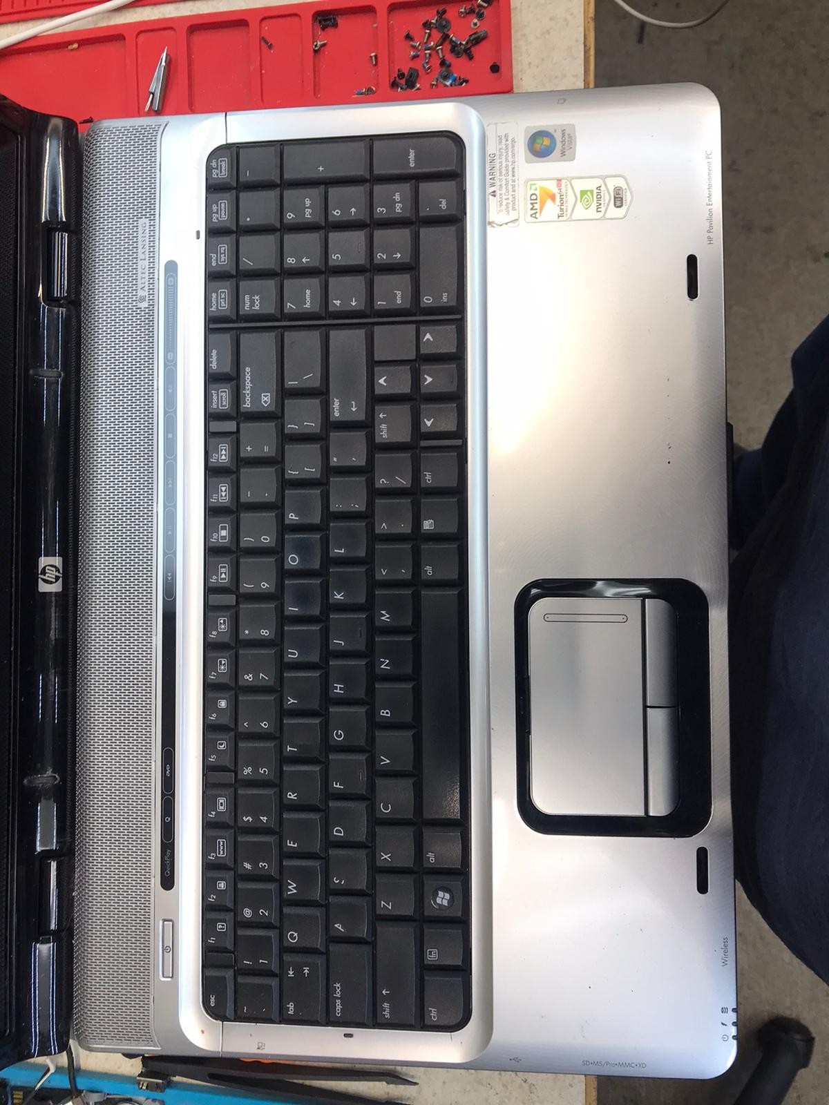 HP Pavilion Entertainment Windows7 home premium Nvidia GraphicsAMD Turion 64