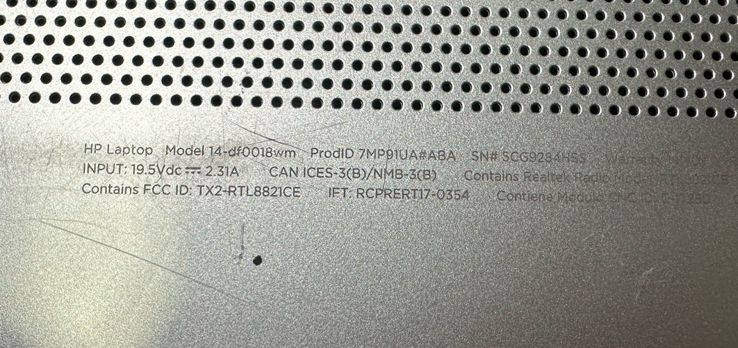 HP 14-df0018wm 14″ Celeron N4000 1.1GHz 4GB/64GB Laptop w/ 11 Home S – READ