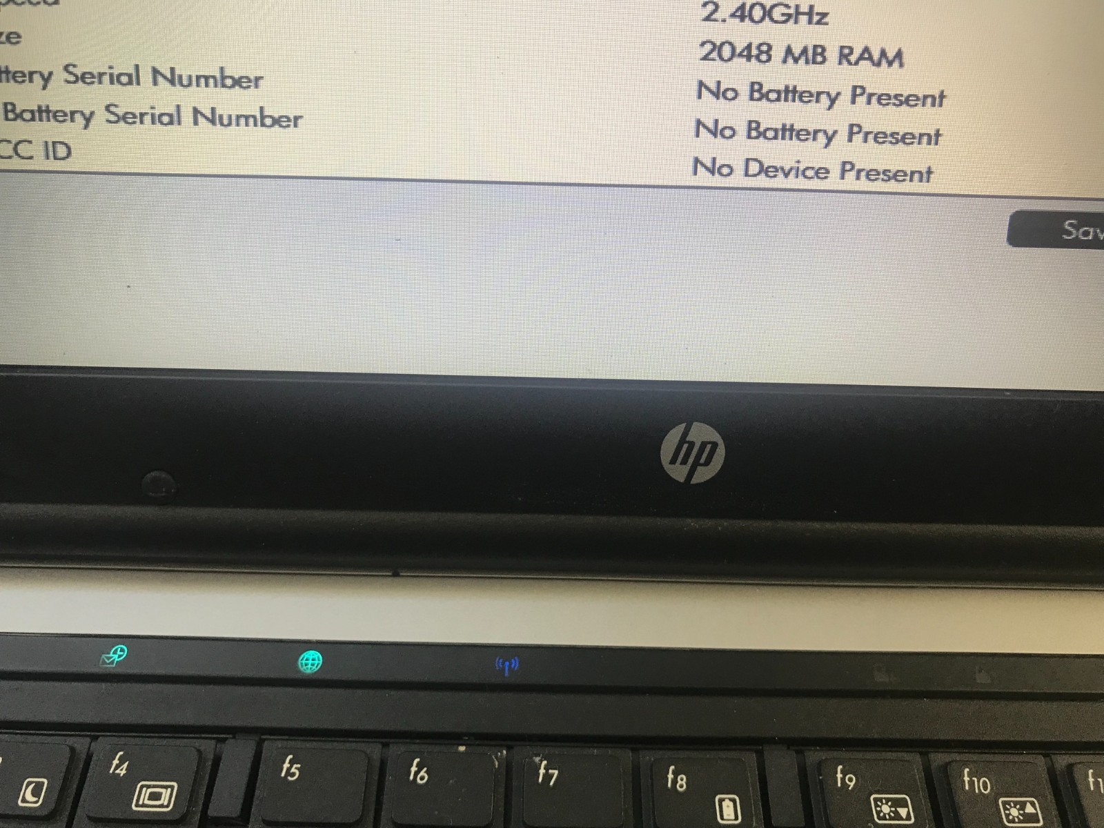 HP ProBook 6450b 14″ Intel Core i5 M 520 2.40GHz 2GB RAM 320B HDD No OS