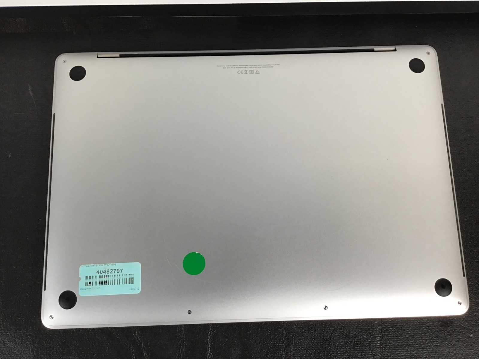 Apple MacBook Pro 16″ A2141 i7-9750H 2.6GHz 16GB RAM 500B NVMe 80% Battery ~