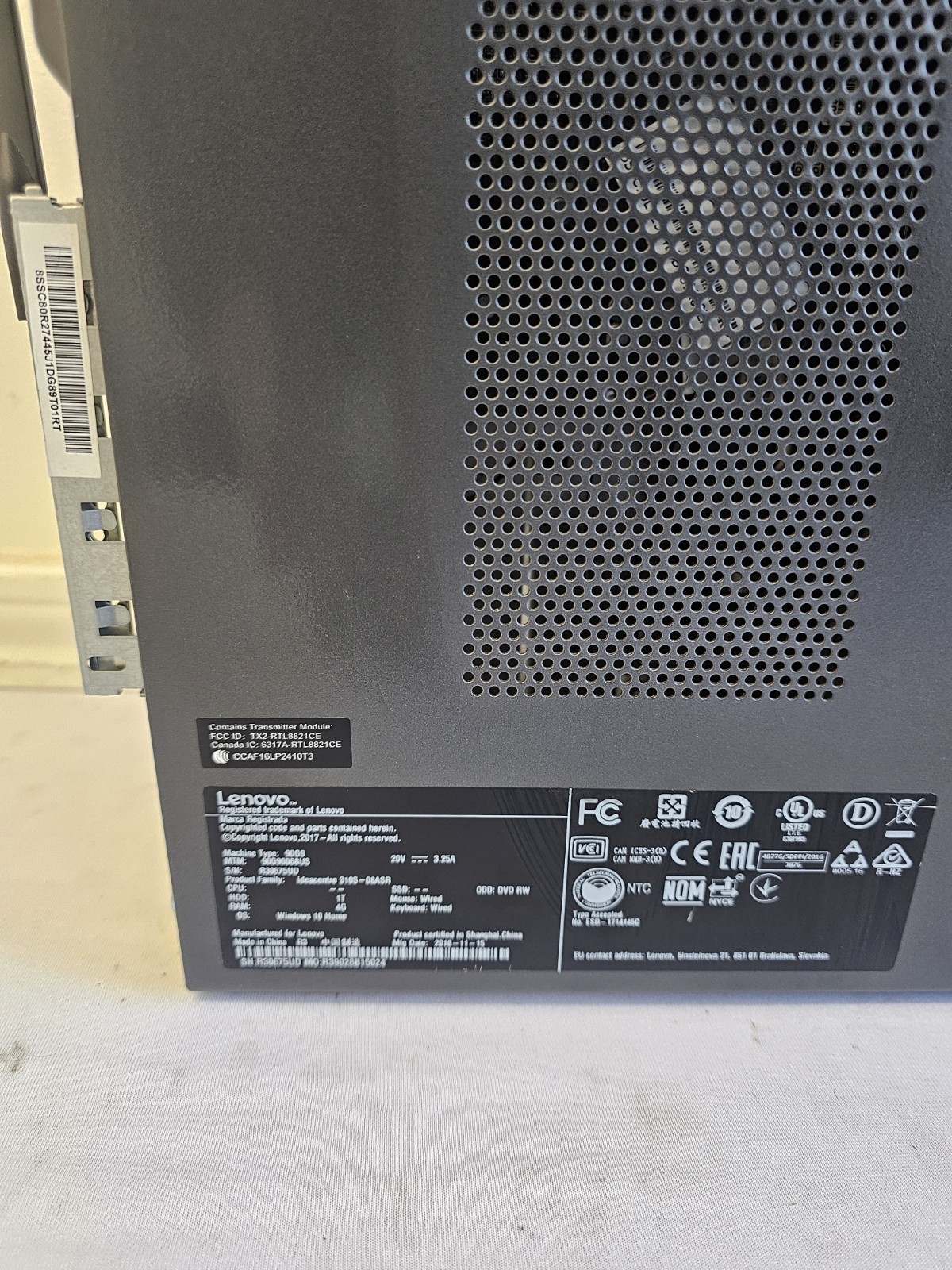 Lenovo IdeaCentre 90G9 Desktop – AMD A9-9425 – 8GB RAM – 500GB SSD – Win 10 READ